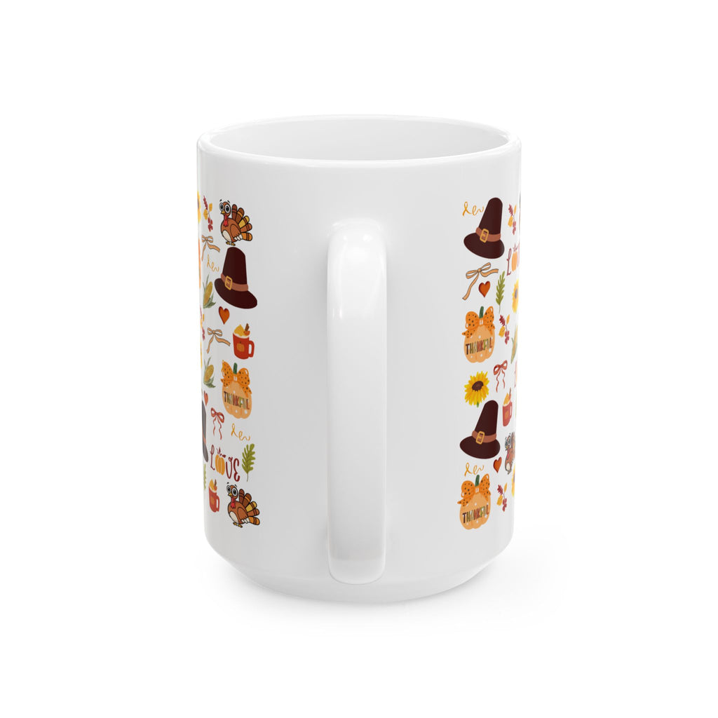 Fall Harvest Ceramic Mug - Cozy Seasonal Design 15 oz