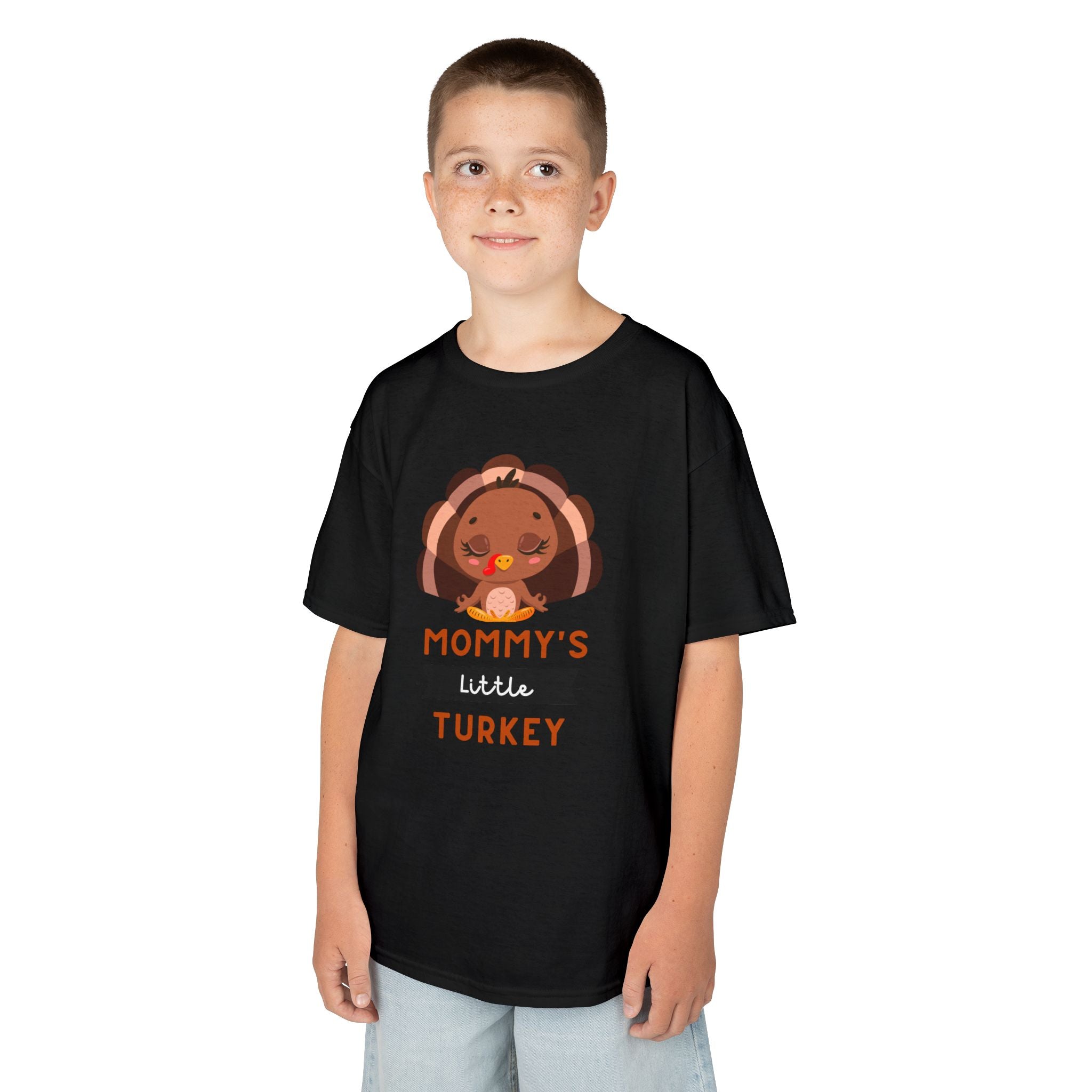 Kids Thanksgiving Tee, Mommy's Little Turkey Shirt, Fall Holiday Outfit, Thanksgiving Gift, Adorable Kids Fashion