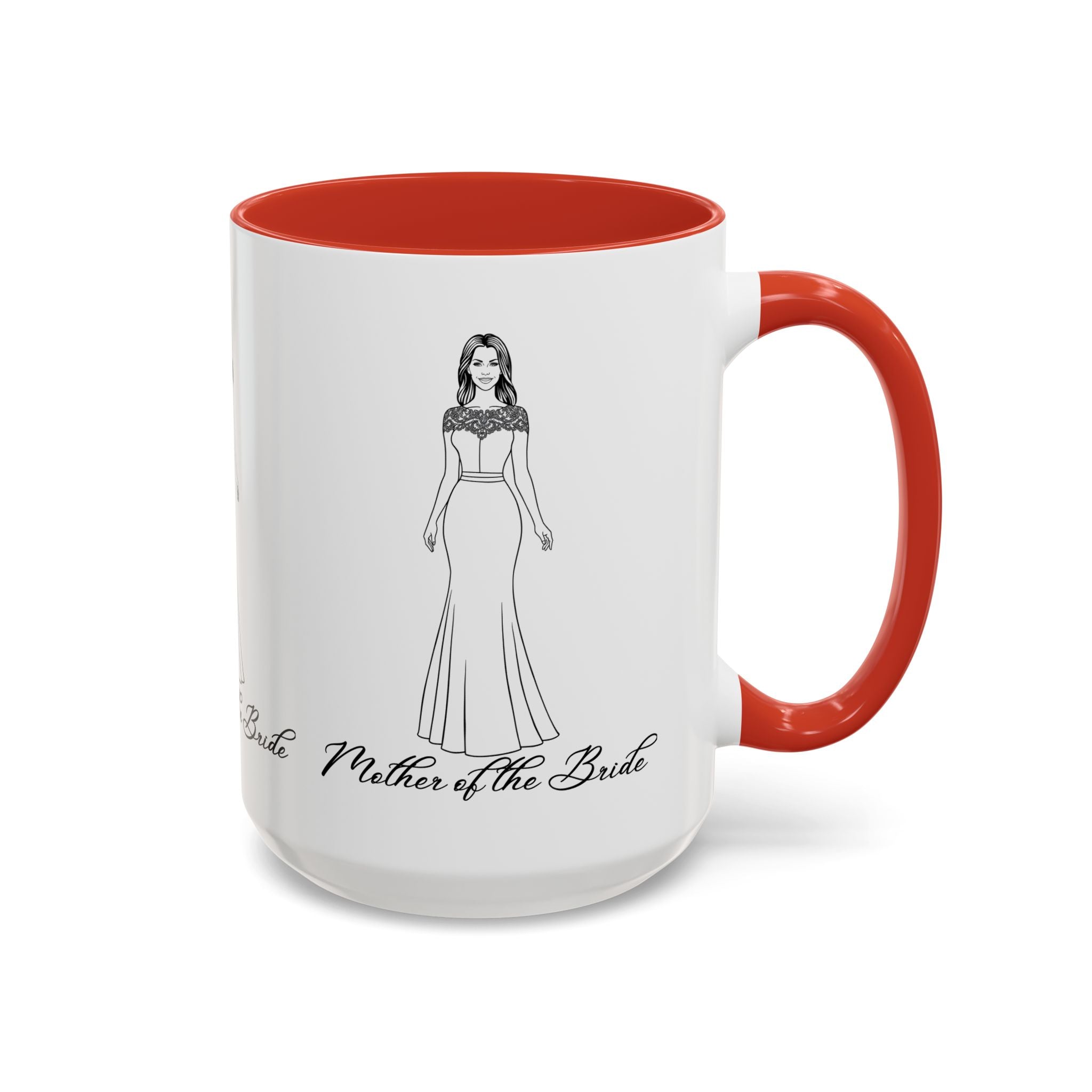 The Mother of the Bride- Accent Coffee Mug (11, 15oz)