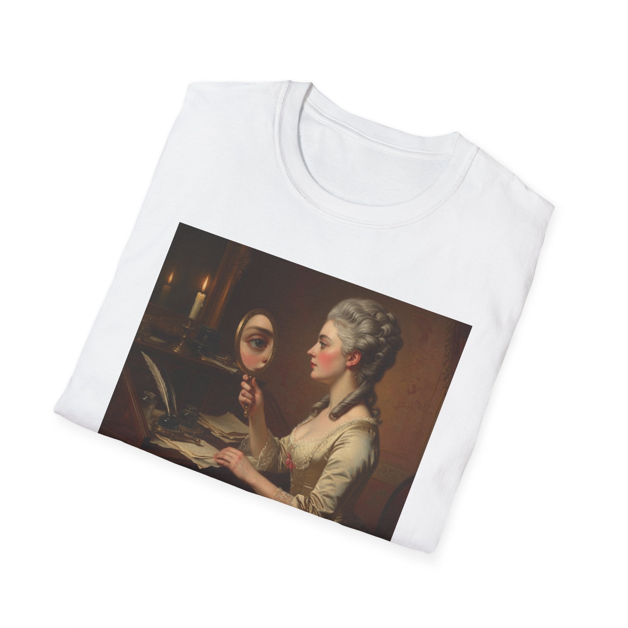 Artistic Vintage T-Shirt with 'A Gaze, Endless Stories' Design, Perfect for Art Lovers, Gifts, Casual Wear, Museum Visits, Art Class