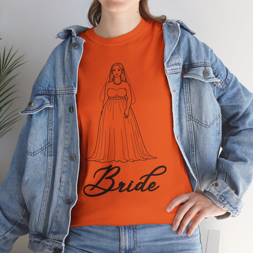 Bride Graphic Tee, Wedding Gift Shirt, Bridal Party Outfit, Engagement Celebration Top, Funny Bride Apparel, Unisex Heavy Cotton Tee