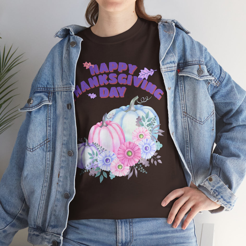 Thanksgiving Celebration Tee, Happy Thanksgiving Day Shirt, Fall T-Shirt, Holiday Gift, Unisex Cotton Top, Autumn Fashion