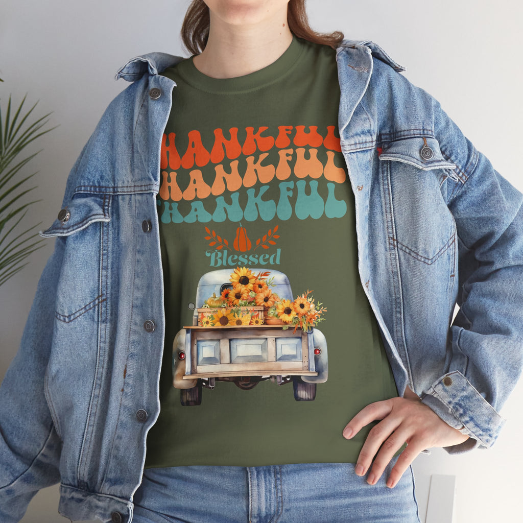 Thankful Vibes Unisex Tee - Perfect for Thanksgiving, Gratitude, Casual Wear, Gifts, Summer Days