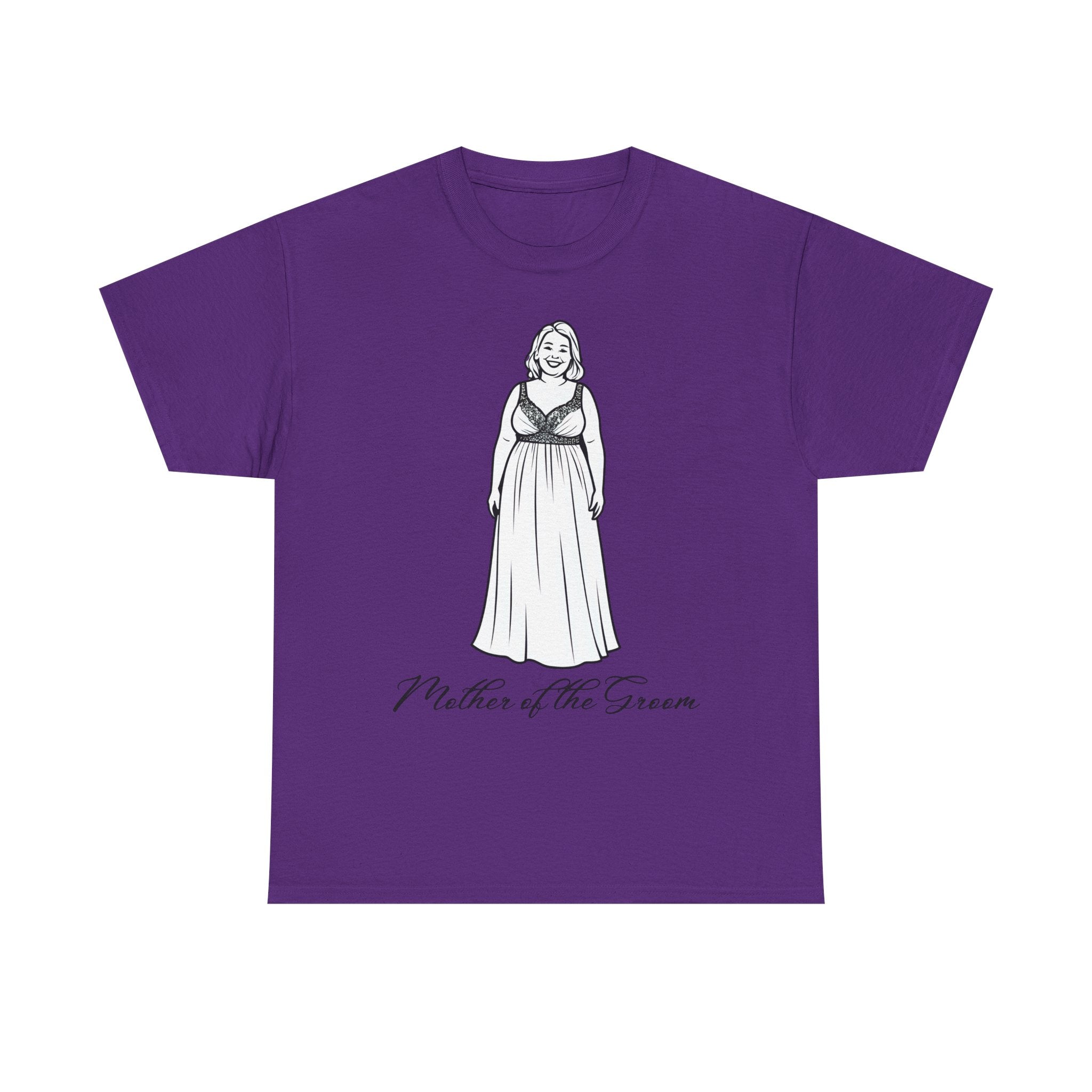 Mother of the Groom Tee, Unisex Cotton T-Shirt for Weddings, Bridal Party Apparel, Gift for Mother, Wedding Day Fashion