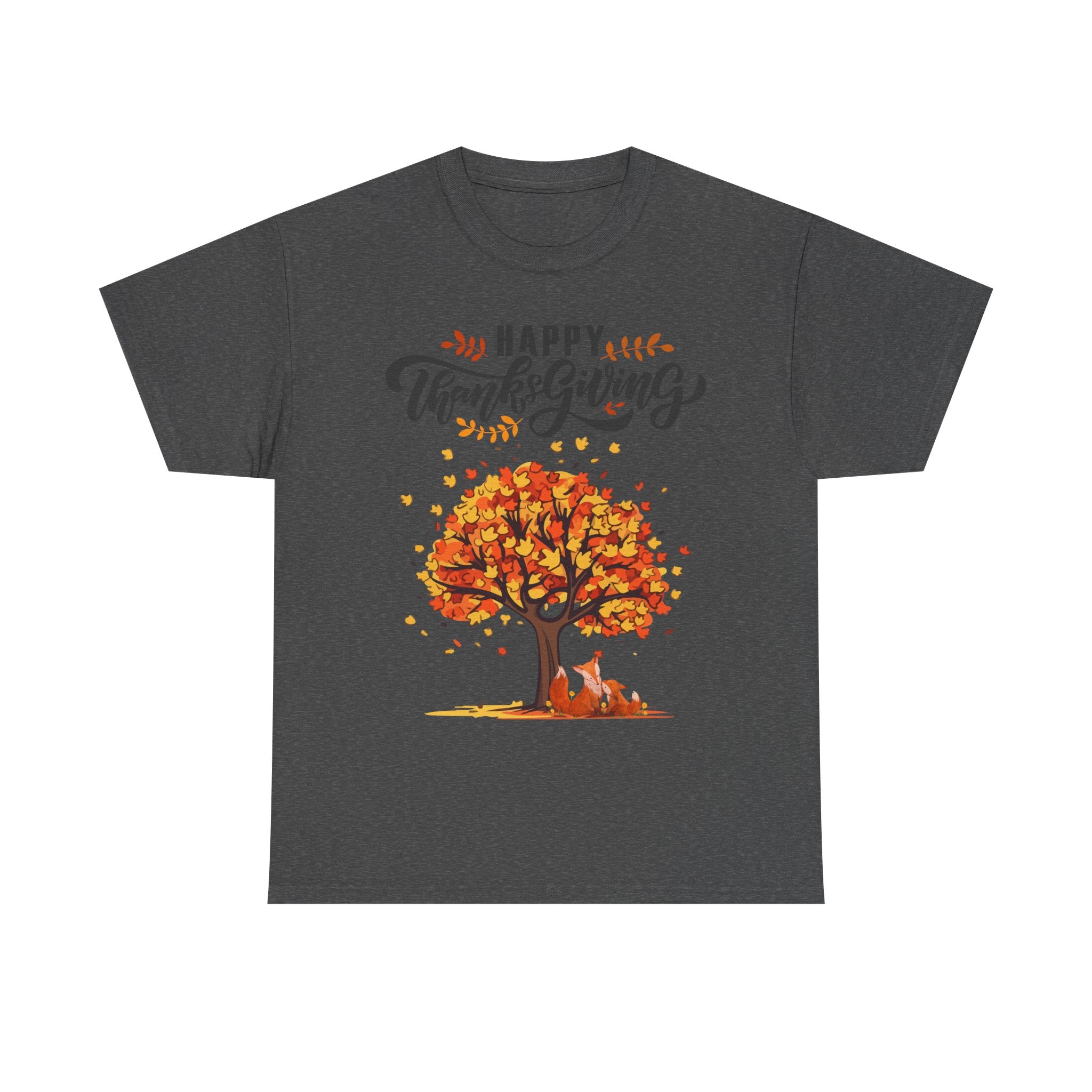 Thanksgiving Tree Tee, Fall T-Shirt, Autumn Apparel, Cozy Gift for Family, Cute Holiday Top
