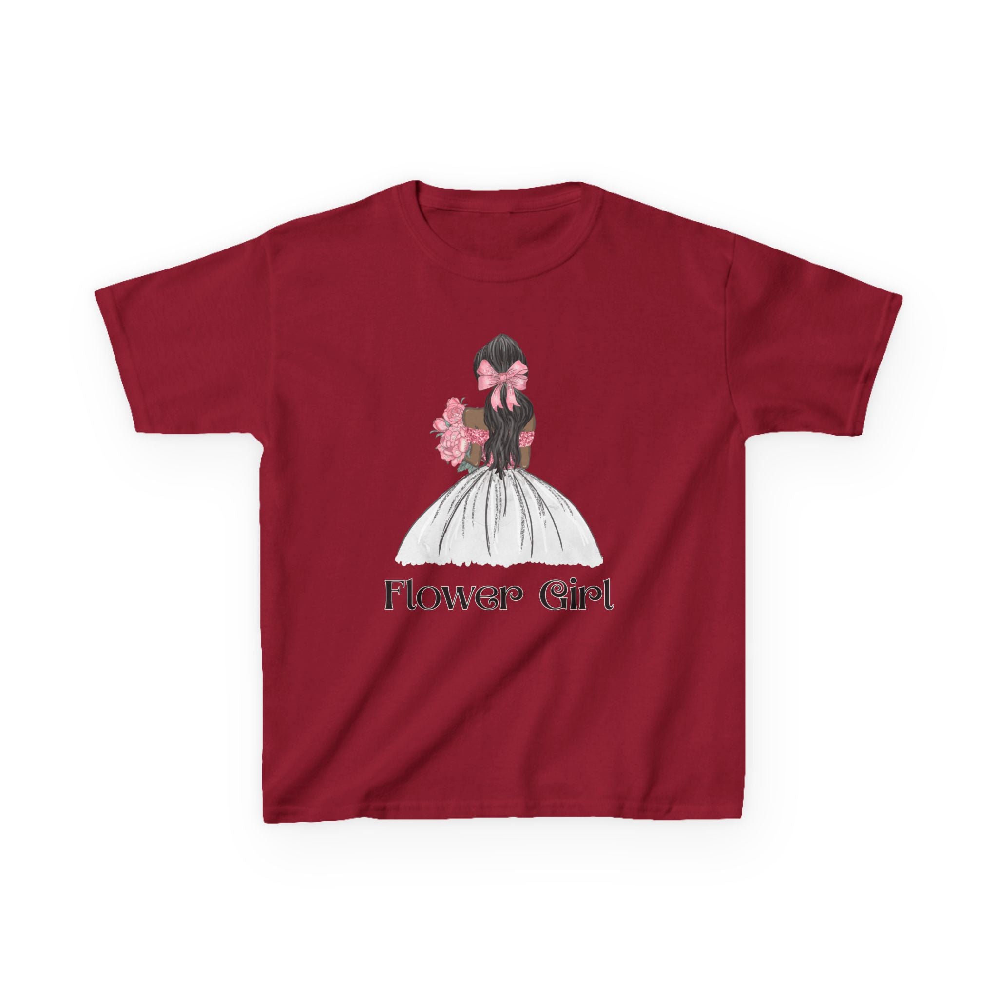 Flower Girl Kids Tee, Cute Floral T-Shirt for Flower Girls, Wedding Apparel, Toddler Gift, Birthday Outfit, Spring Fling Top
