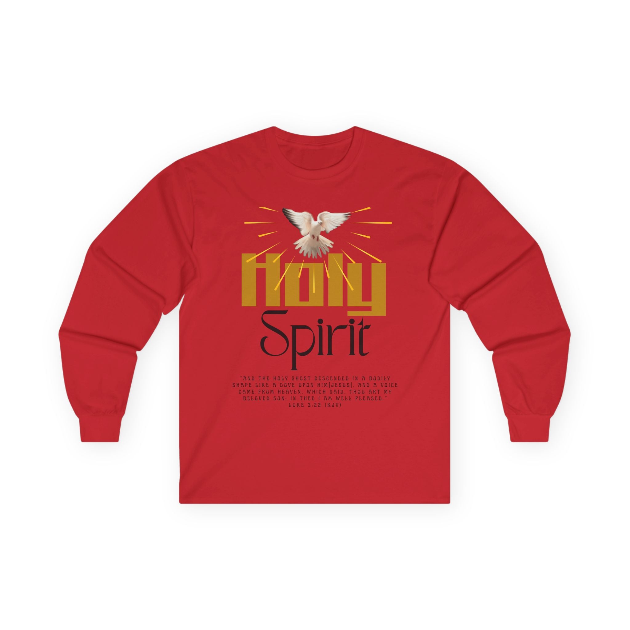 Holy Spirit Long Sleeve Tee - Faith Shirt, Religious Apparel, Spiritual Gift, Easter Wear, Christian Clothing