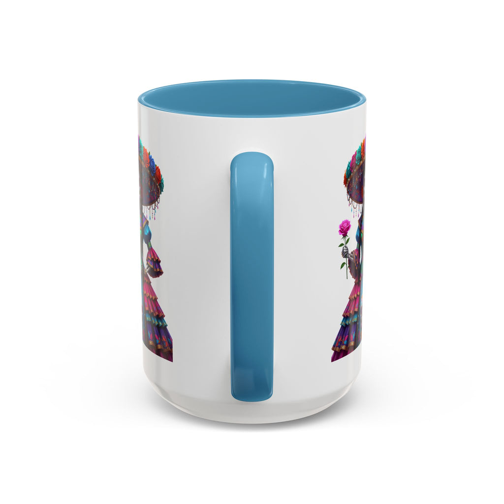 La Catrina Elegante – Día de los Muertos Inspired Artwork, Caffeine Lover Gift, Halloween Decor, Artful Drinkware