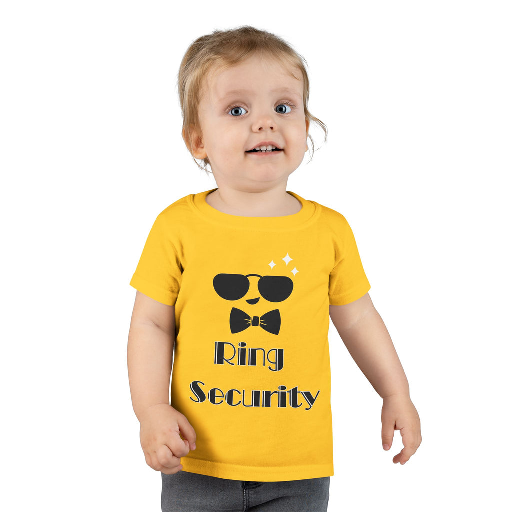 Toddler Security T-Shirt, Funny Toddler Tee, Kids Birthday Gift, Toddler Outfit, Baby Shower Gift, Little Ring Bearer Shirt