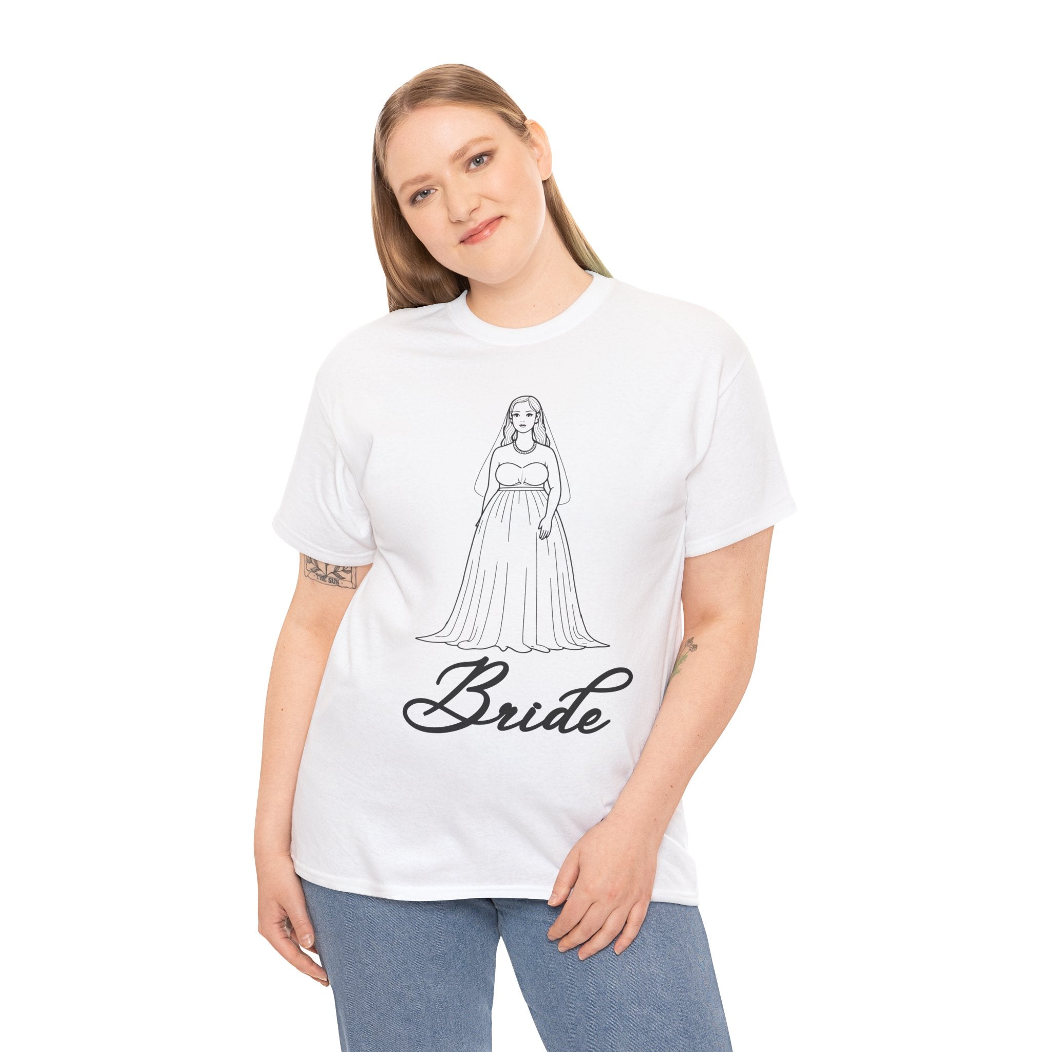 Bride Graphic Tee, Wedding Gift Shirt, Bridal Party Outfit, Engagement Celebration Top, Funny Bride Apparel, Unisex Heavy Cotton Tee