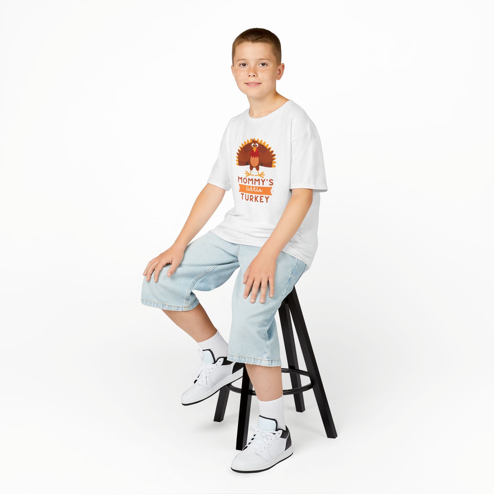Mommy's Little Turkey Kids Tee - Thanksgiving Gift, Holiday Apparel, Cute Kids Clothing, Family Gathering, Kid's Casual Wear