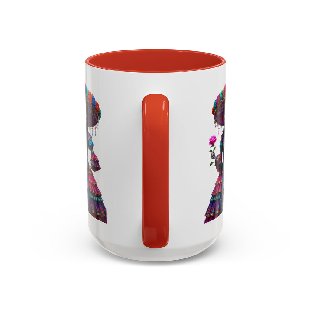 La Catrina Elegante – Día de los Muertos Inspired Artwork, Caffeine Lover Gift, Halloween Decor, Artful Drinkware