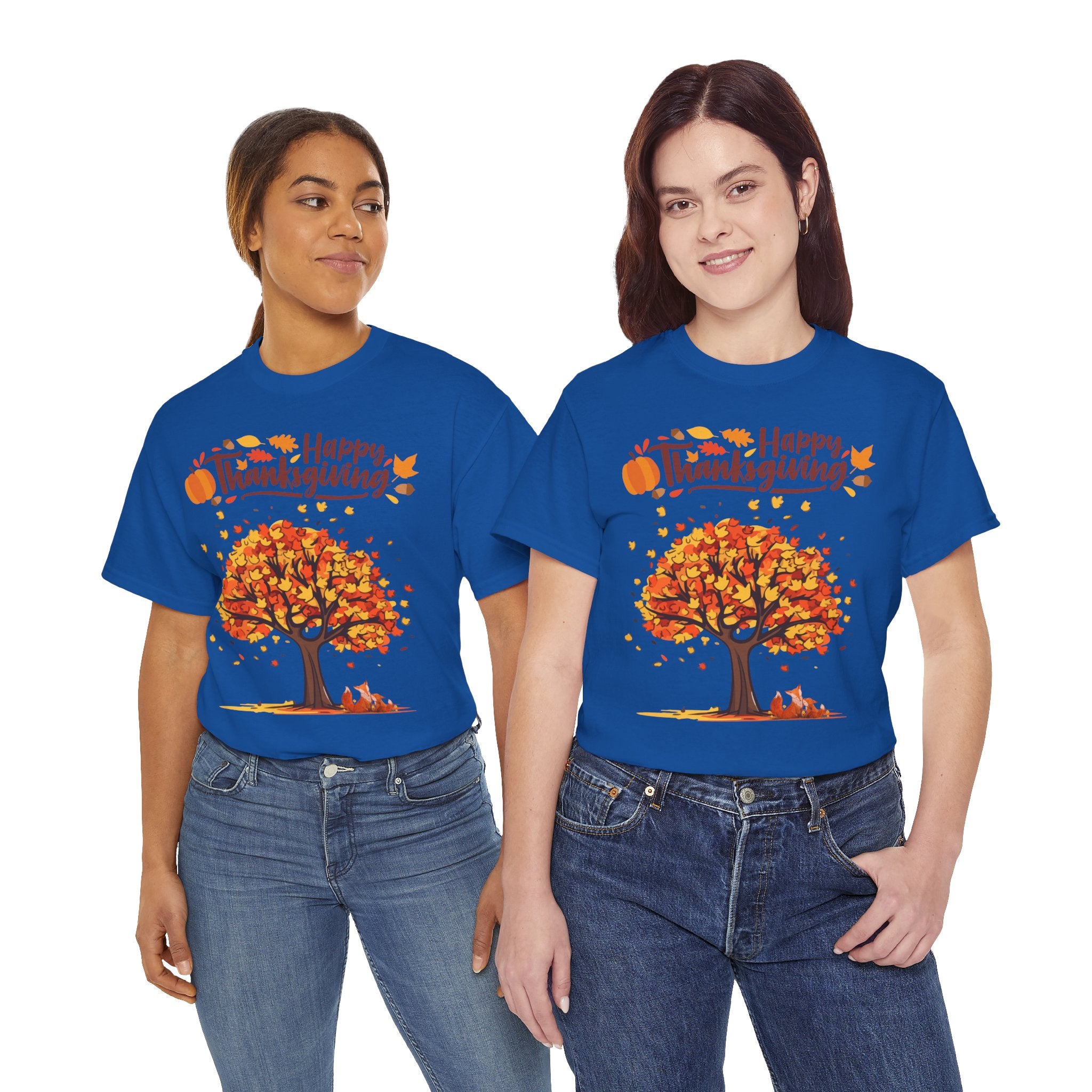 Thanksgiving Tree Tee, Autumn Shirt, Fall Apparel, Family Gathering Top, Seasonal Wear, Thanksgiving Gift