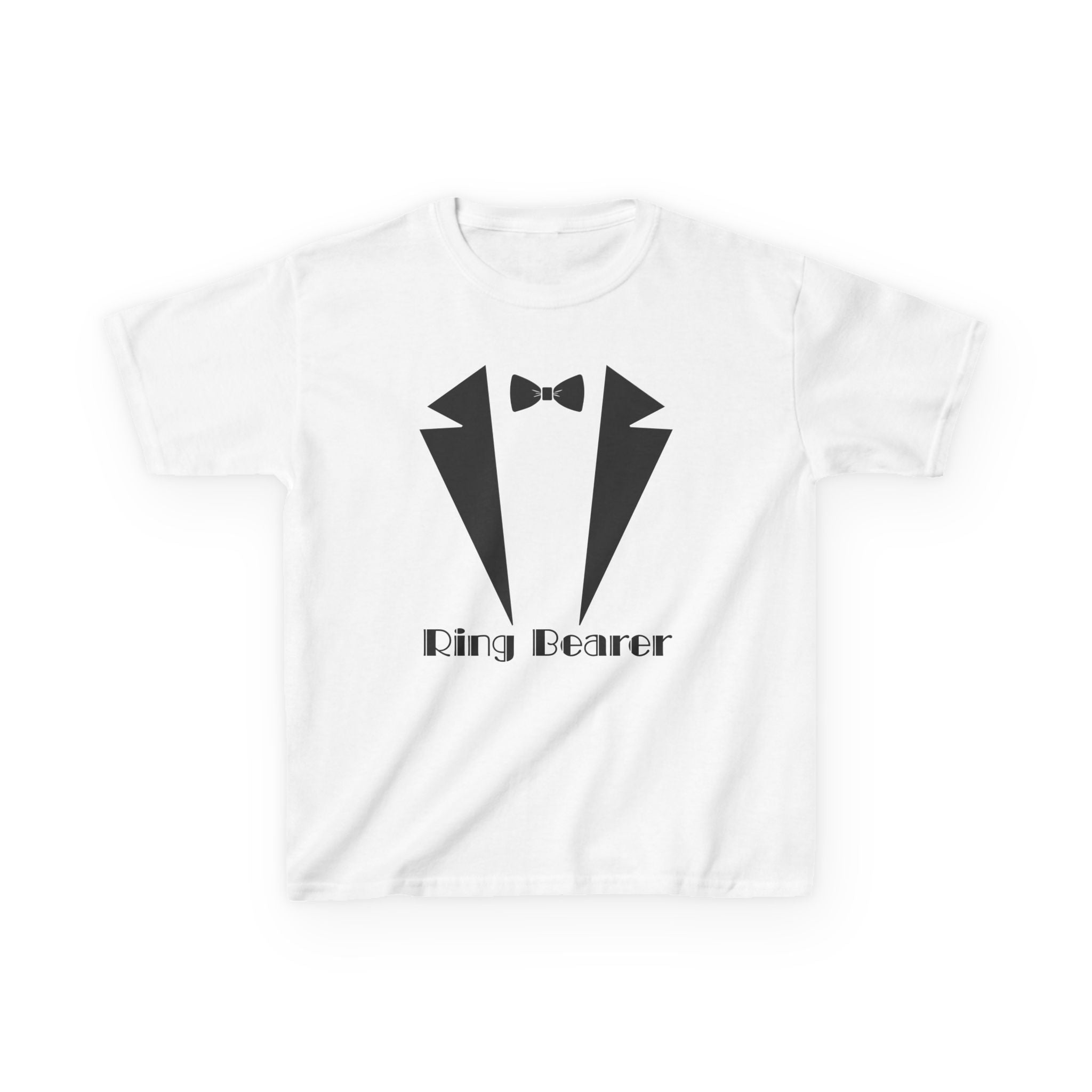 Ring Bearer Kids Tee, Cute Ring Bearer Shirt, Toddler Wedding Outfit, Boys' Formal Wear Tee, Kids' Tuxedo Tee, Wedding Attire for Kids