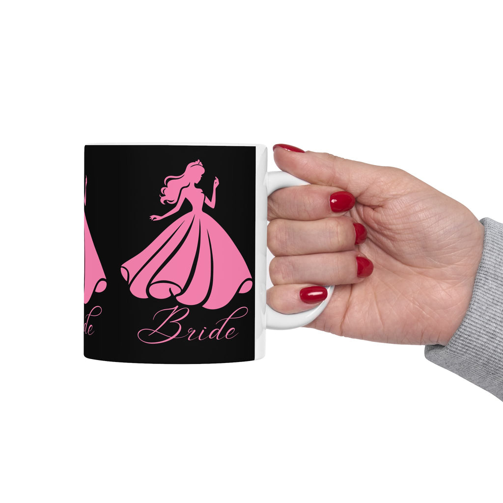 Bride Ceramic Mug 11 oz – Perfect for Weddings, Bridal Showers, Engagement Parties, Gift for Bridesmaid, Wedding Planning Accessories