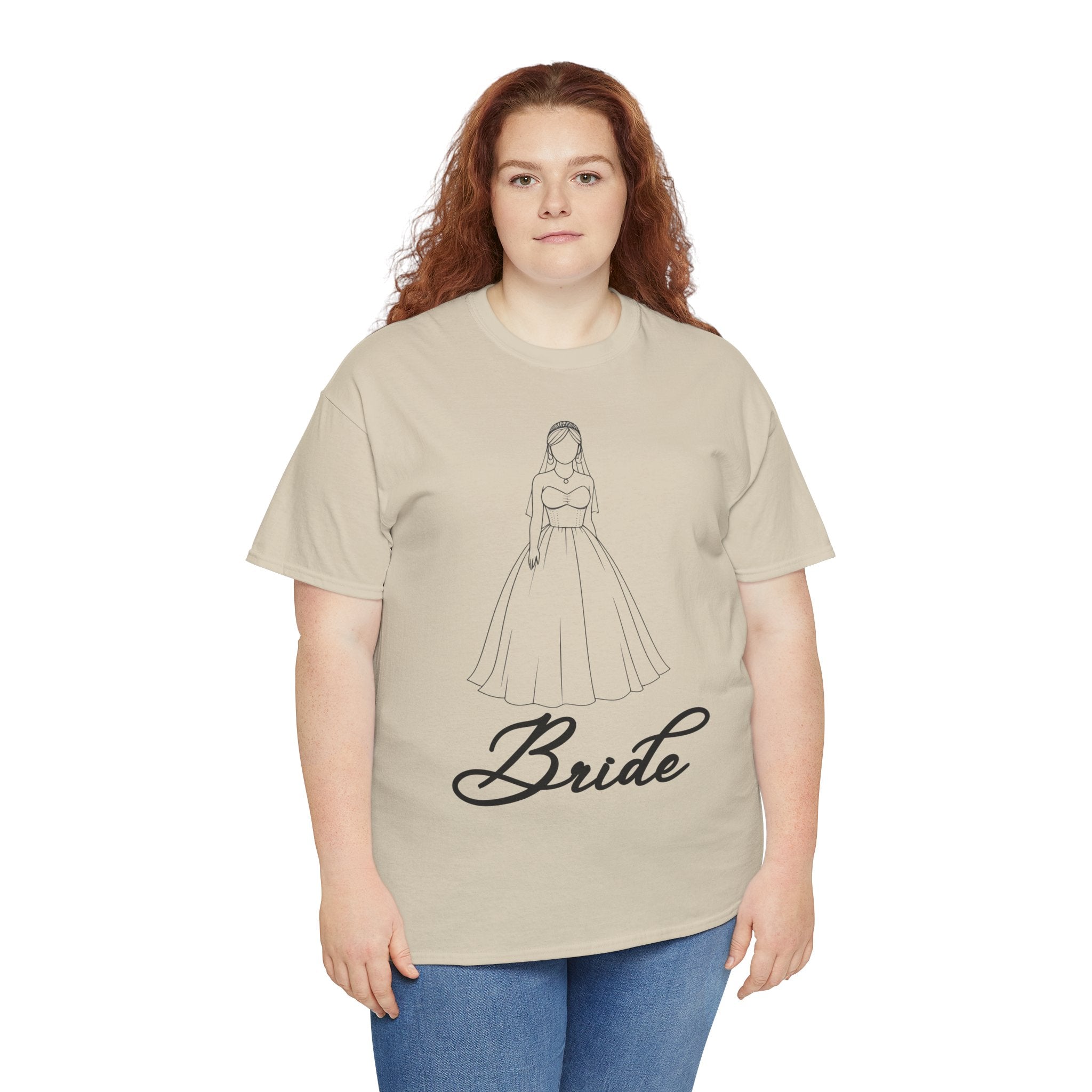 Bride Graphic Unisex Heavy Cotton Tee, Wedding Shirt, Bridal Party Gift, Engagement Celebration, Bride-to-Be Apparel, Wedding Day Outfit