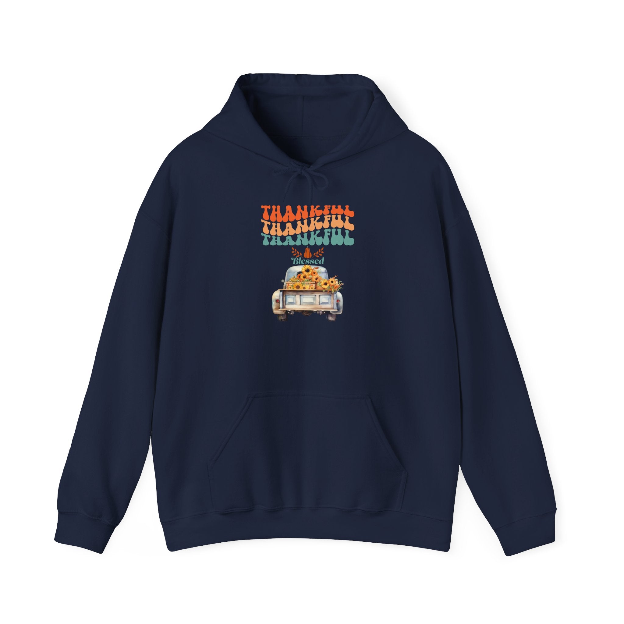 Thankful Vintage Hoodie - Cozy Unisex Sweatshirt for Fall, Thanksgiving Gathering, Gift, Casual Wear, Layering