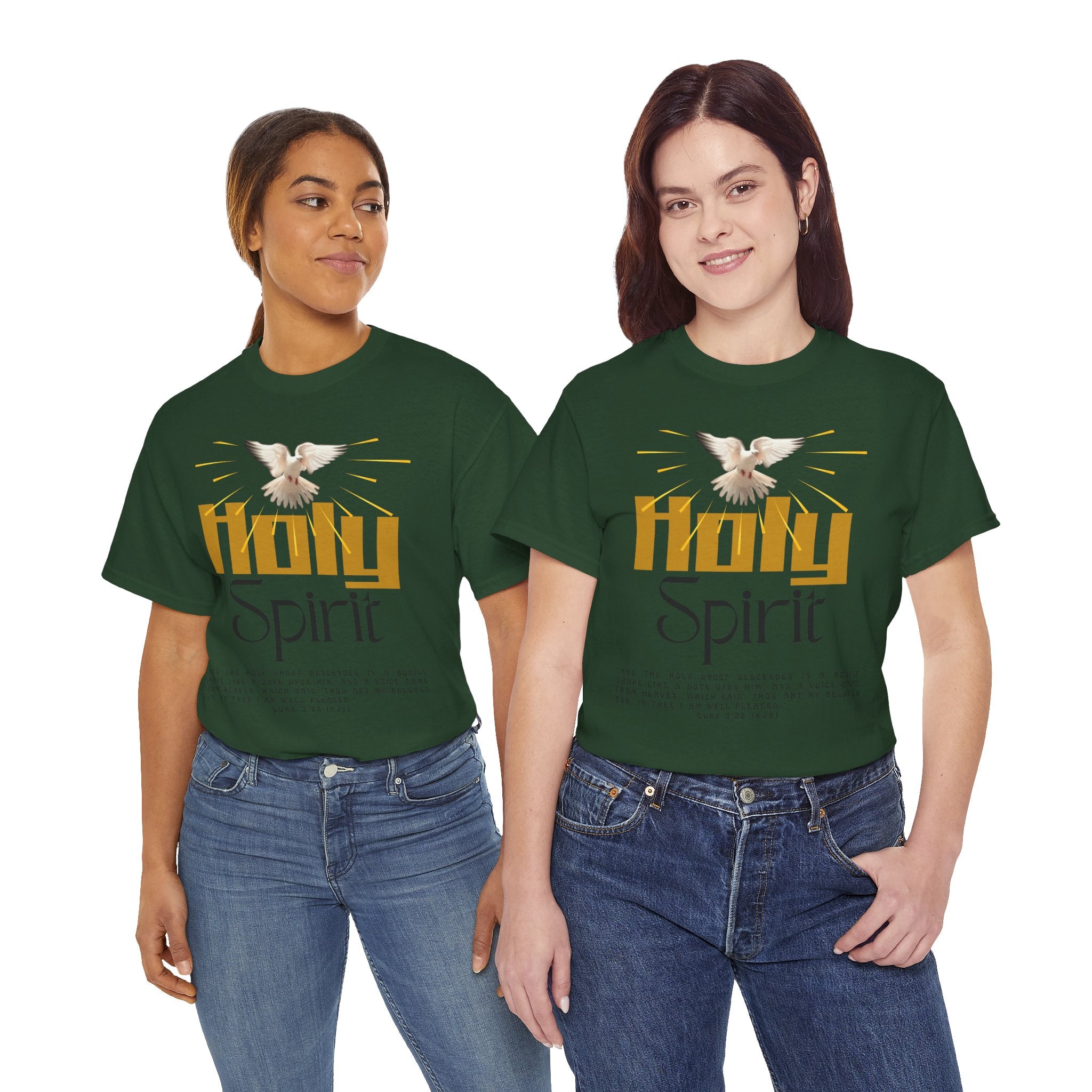 Christian T-shirts, Holy Spirit Unisex Heavy Cotton Tee, Inspirational T-Shirt for Faith Celebration, Christian Gift, Spiritual Attire, Religious Apparel