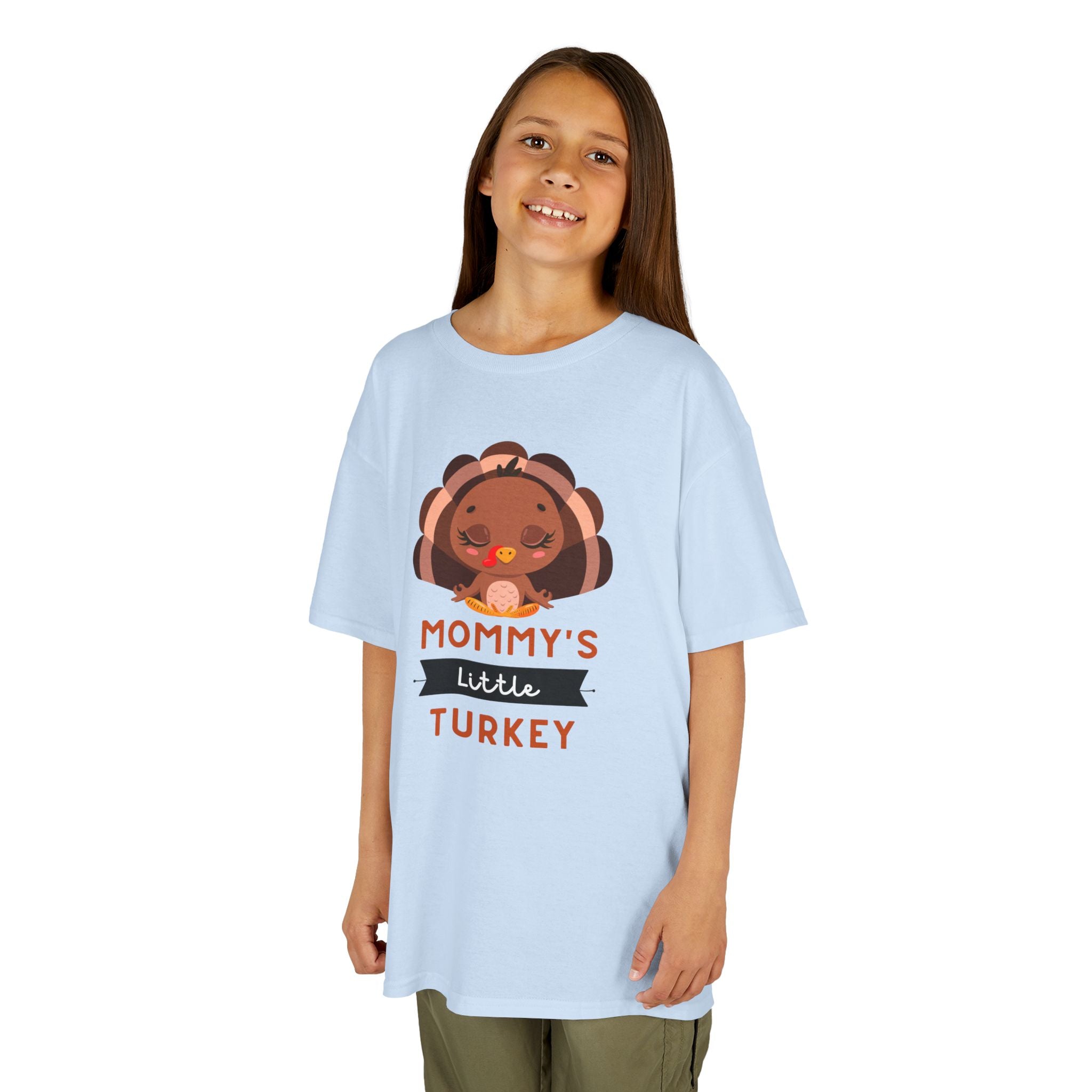 Kids Thanksgiving Tee, Mommy's Little Turkey Shirt, Fall Holiday Outfit, Thanksgiving Gift, Adorable Kids Fashion