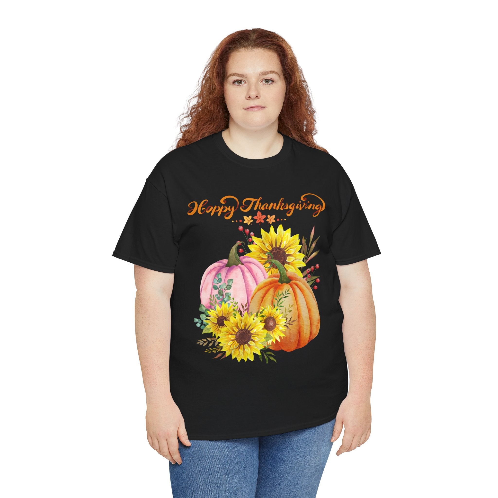 Thanksgiving T-shirts, Pumpkin Tee, Autumn Shirt, Unisex Fall Apparel, Holiday Gift, Cozy Outfit, Harvest Festival Clothing