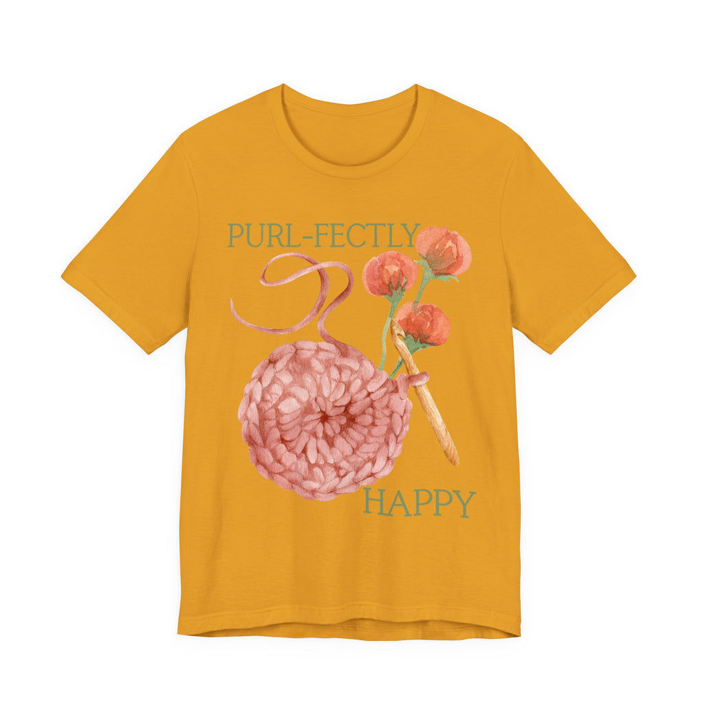 Purl-fectly Happy Crafting Joy Tee -Unisex Short Sleeve Shirt