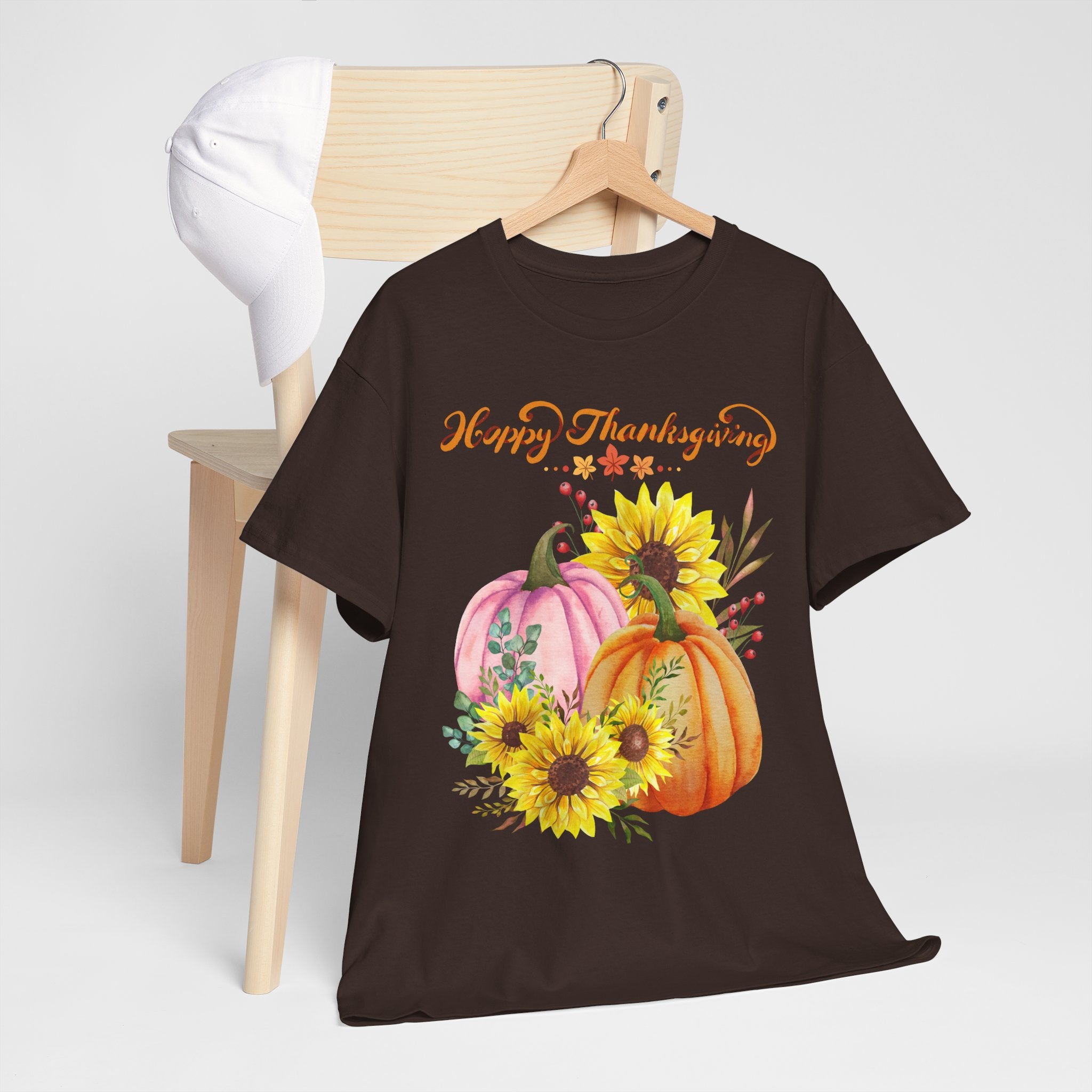 Thanksgiving T-shirts, Pumpkin Tee, Autumn Shirt, Unisex Fall Apparel, Holiday Gift, Cozy Outfit, Harvest Festival Clothing