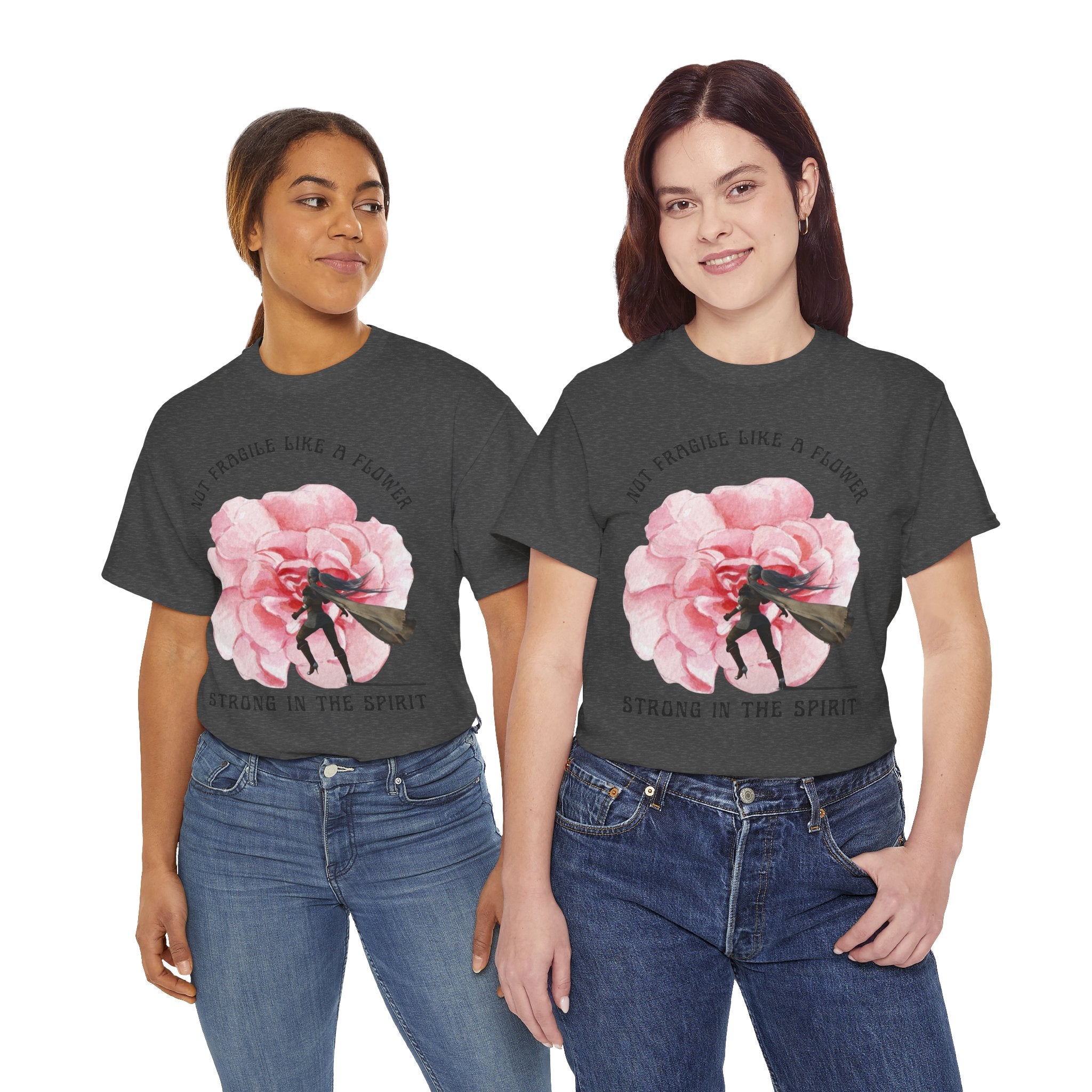 Floral Empowerment Tee, Not Fragile Like a Flower, Strong in the Spirit Shirt, Inspirational Unisex T-Shirt, Gift for Women, [...]