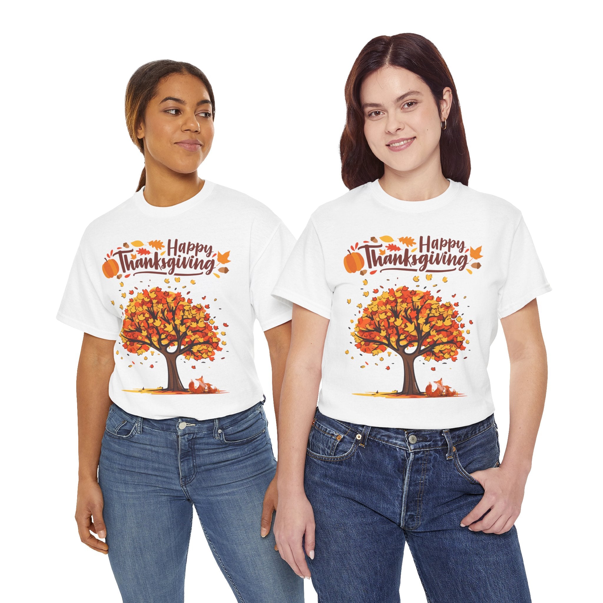 Thanksgiving Tree Tee, Autumn Shirt, Fall Apparel, Family Gathering Top, Seasonal Wear, Thanksgiving Gift