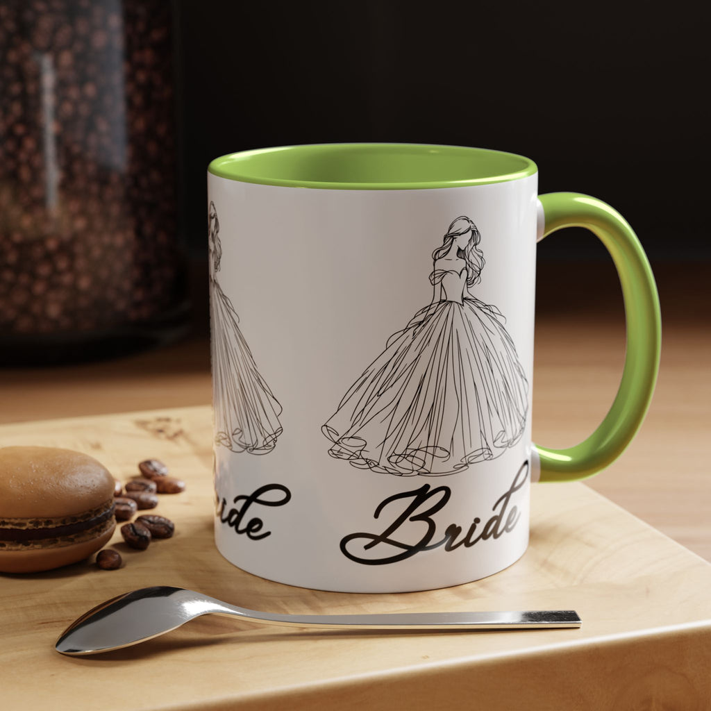 Bride Mug | Elegant Wedding Dress Design | Bridal Shower Gift & Keepsake
