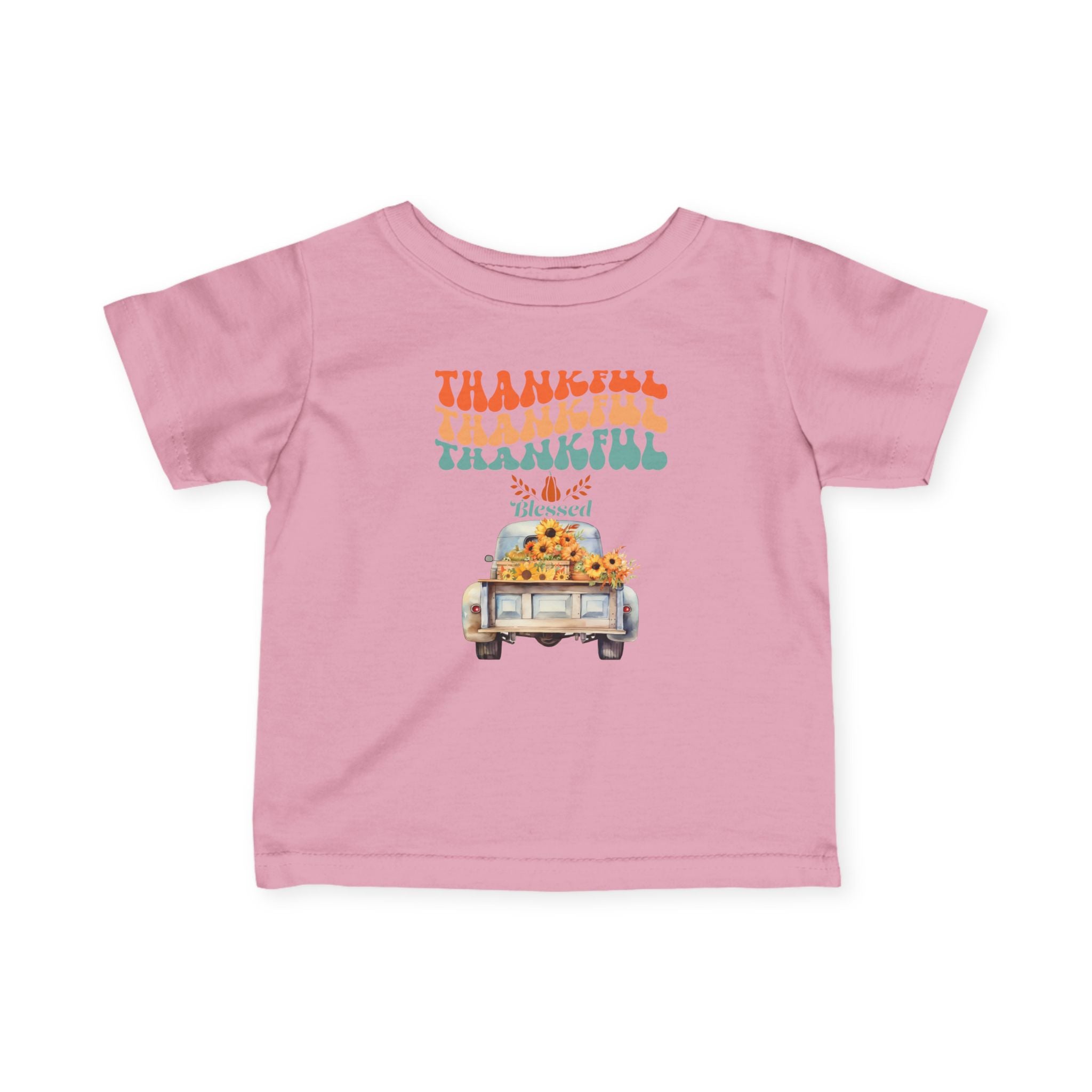 Thankful Infant T-Shirt, Cute Baby Tee, Thanksgiving Outfit, Fall Baby Clothing, Holiday Gift for Infants, Seasonal Wear