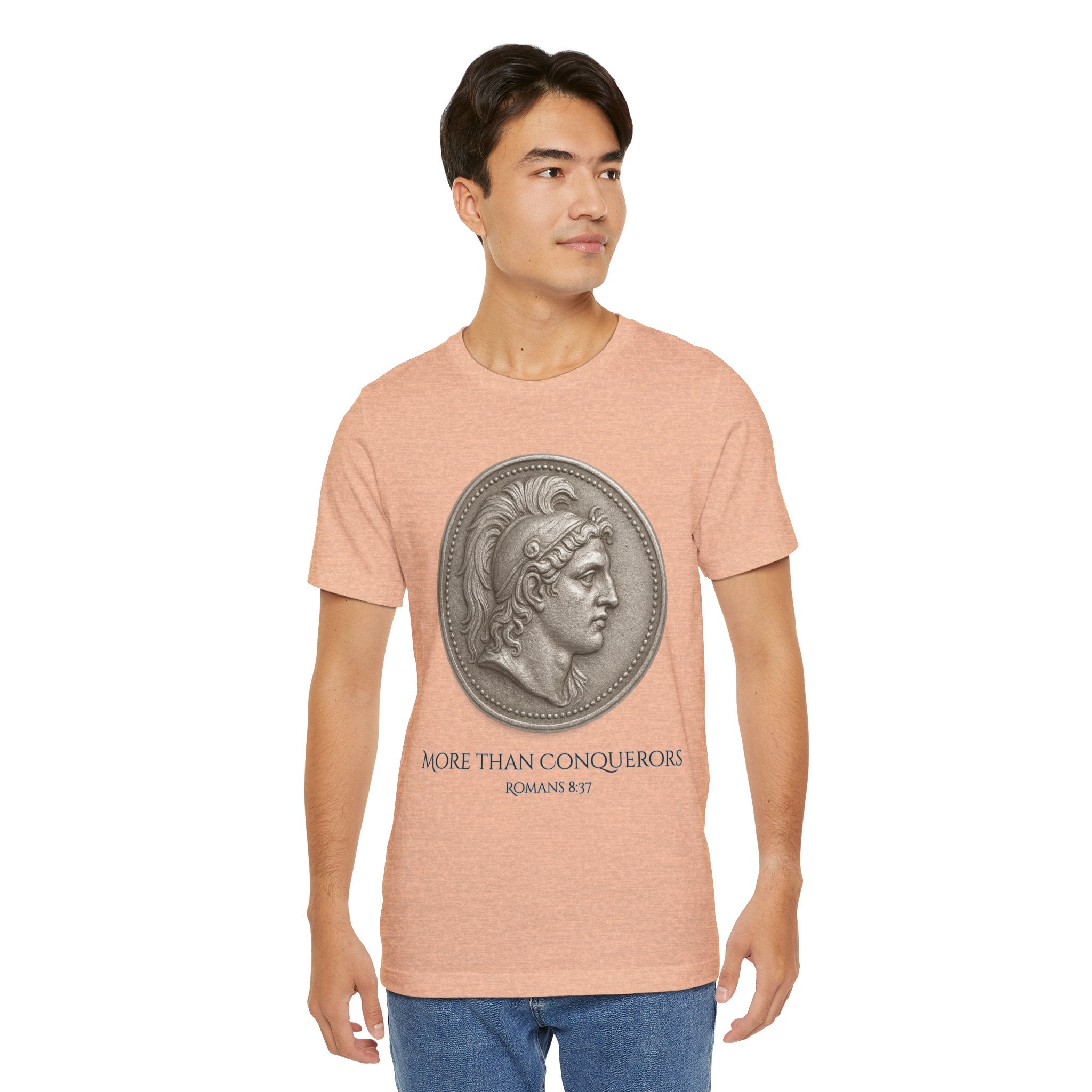 More Than Conquerors Unisex Short Sleeve Tee - Inspirational Christian Apparel, Motivational Shirt, Faith-Based Gift, Scripture Tee, [...]