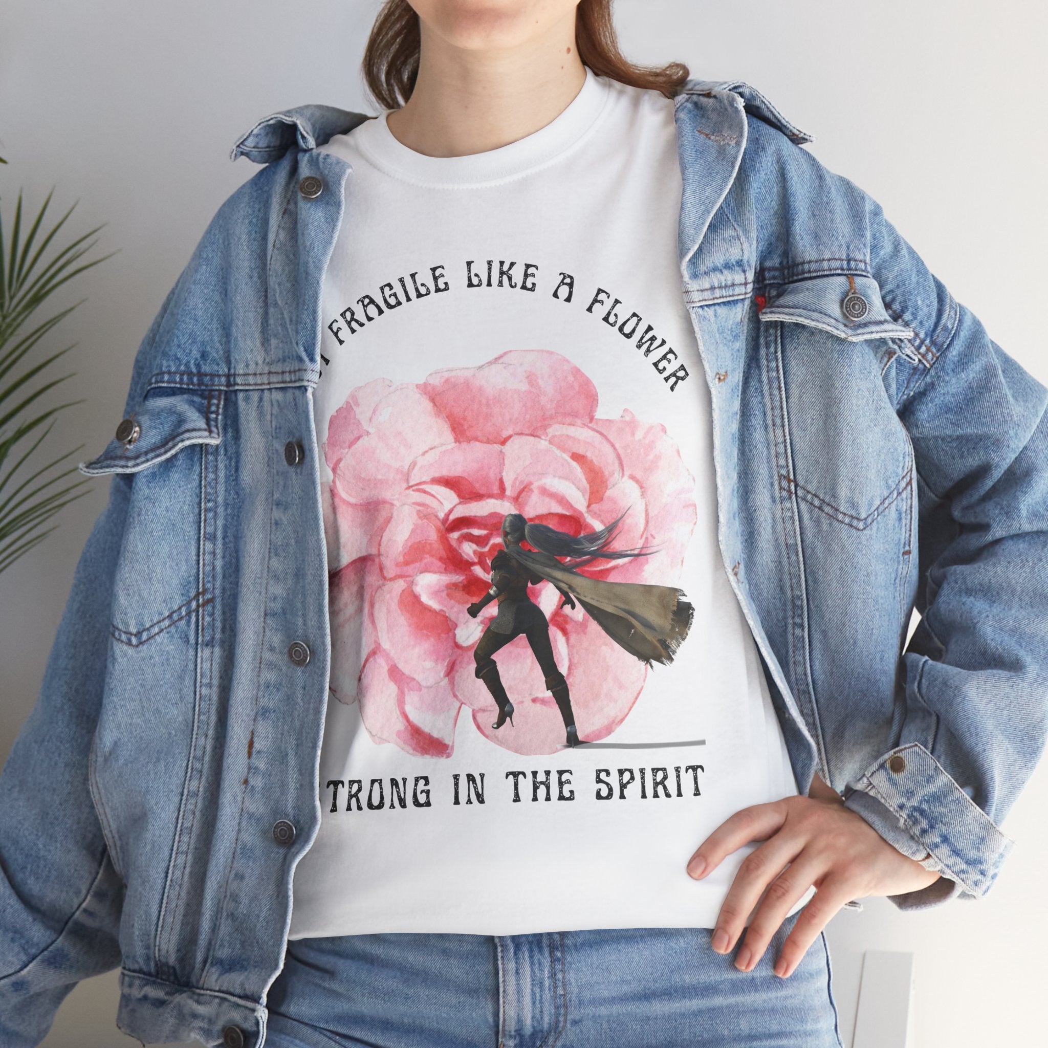 Floral Empowerment Tee, Not Fragile Like a Flower, Strong in the Spirit Shirt, Inspirational Unisex T-Shirt, Gift for Women, [...]