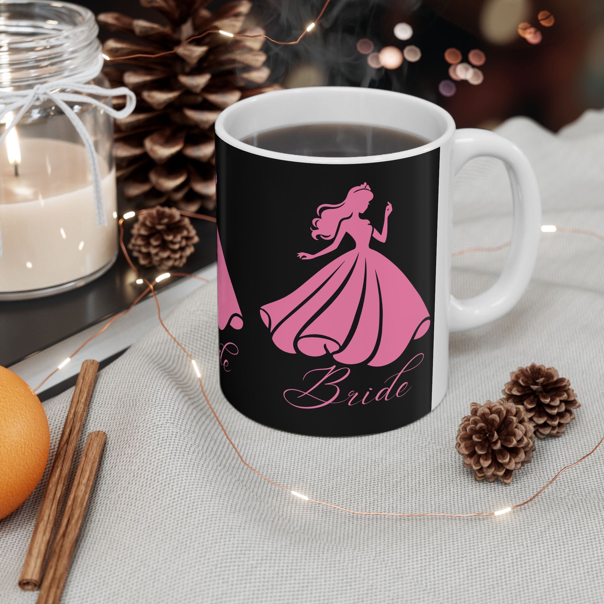 Bride Ceramic Mug 11 oz – Perfect for Weddings, Bridal Showers, Engagement Parties, Gift for Bridesmaid, Wedding Planning Accessories