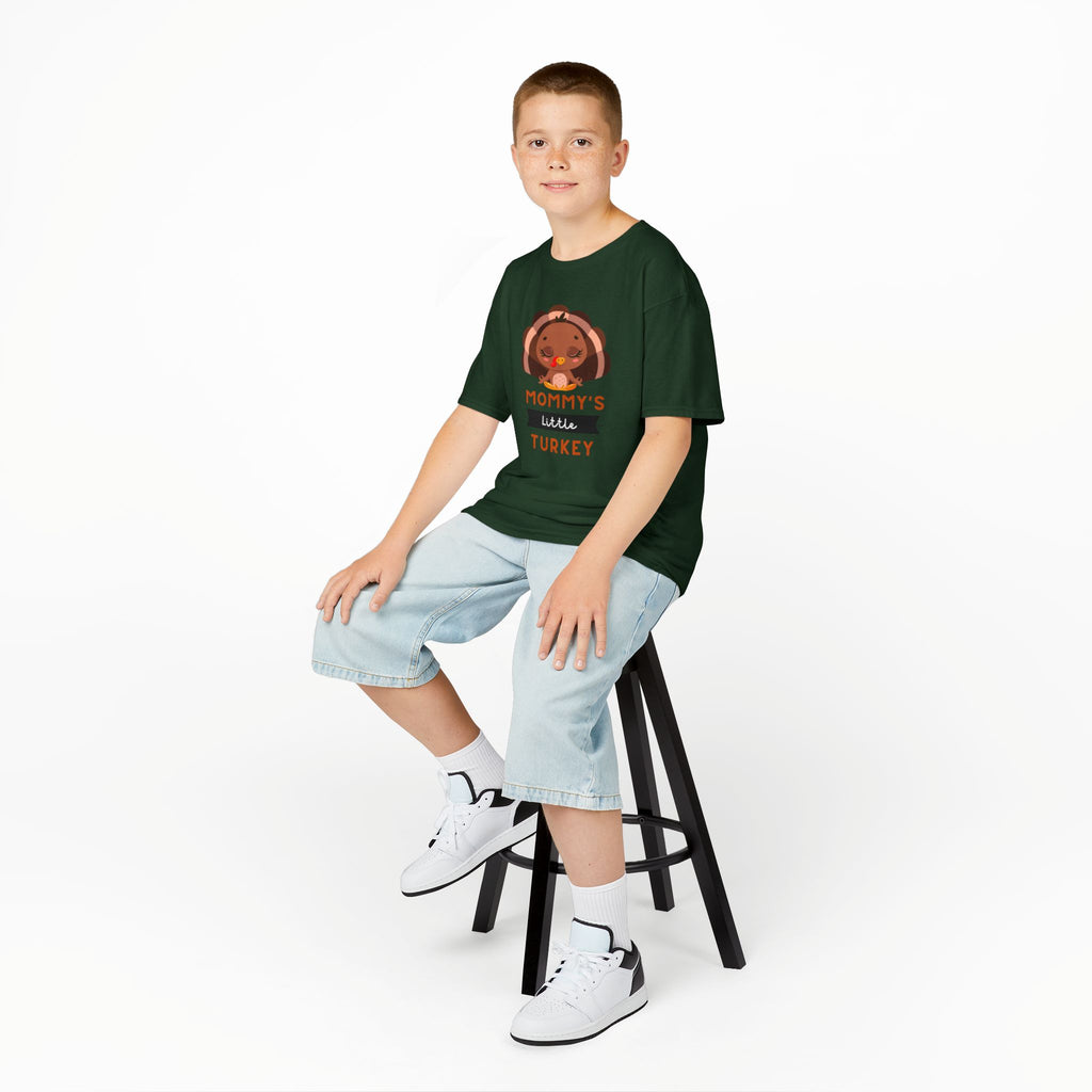 Kids Thanksgiving Tee, Mommy's Little Turkey Shirt, Fall Holiday Outfit, Thanksgiving Gift, Adorable Kids Fashion