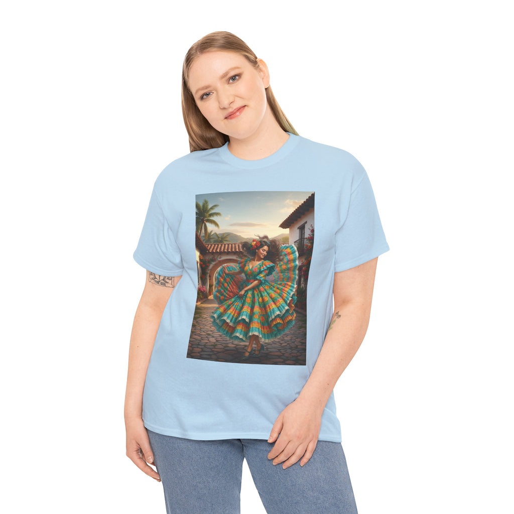 Folklórico Dancer Vibrant Graphic Tee - Perfect for Festivals, Casual Outings, Gifts, Dance Lovers, Unisex Fashion