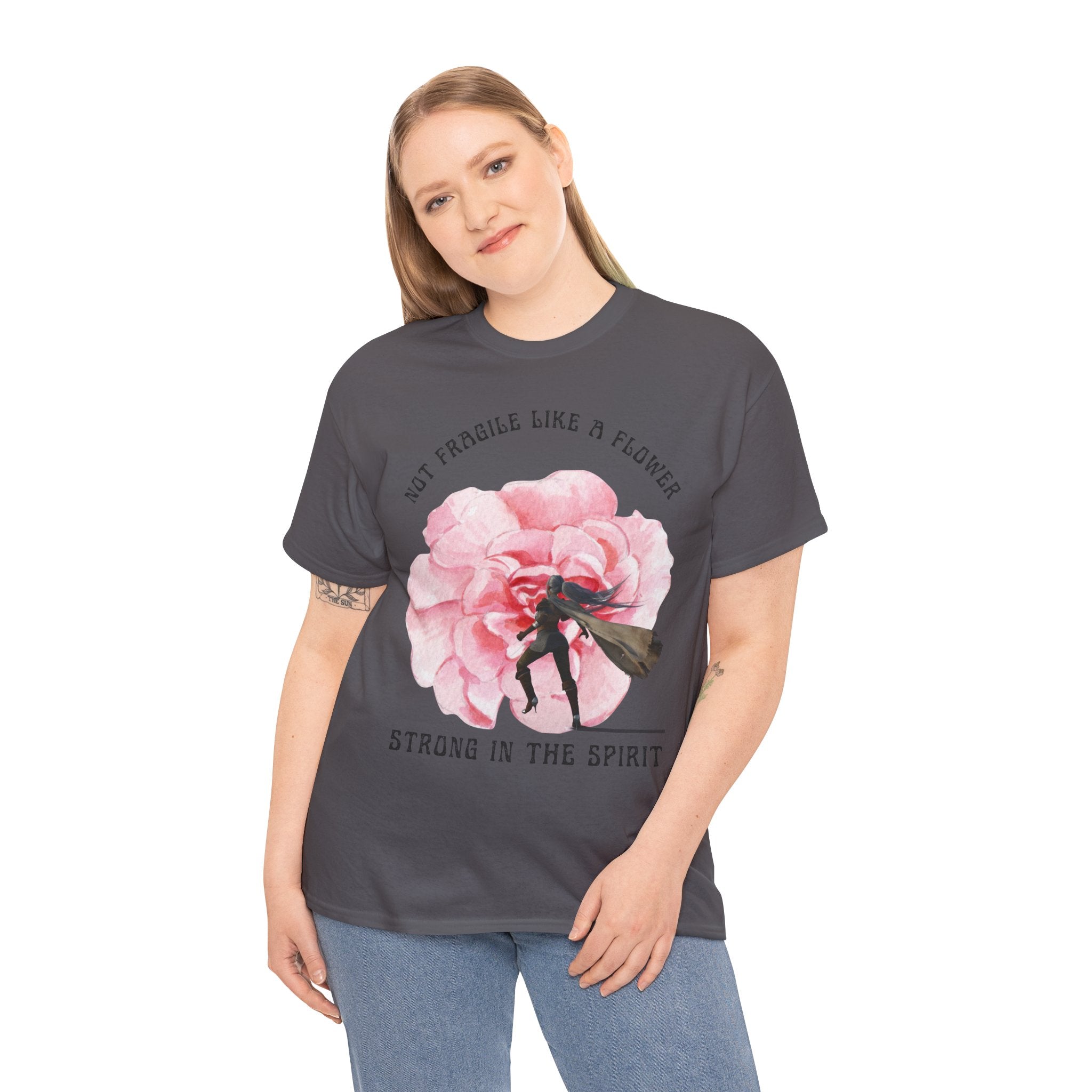 Floral Empowerment Tee, Not Fragile Like a Flower, Strong in the Spirit Shirt, Inspirational Unisex T-Shirt, Gift for Women, [...]