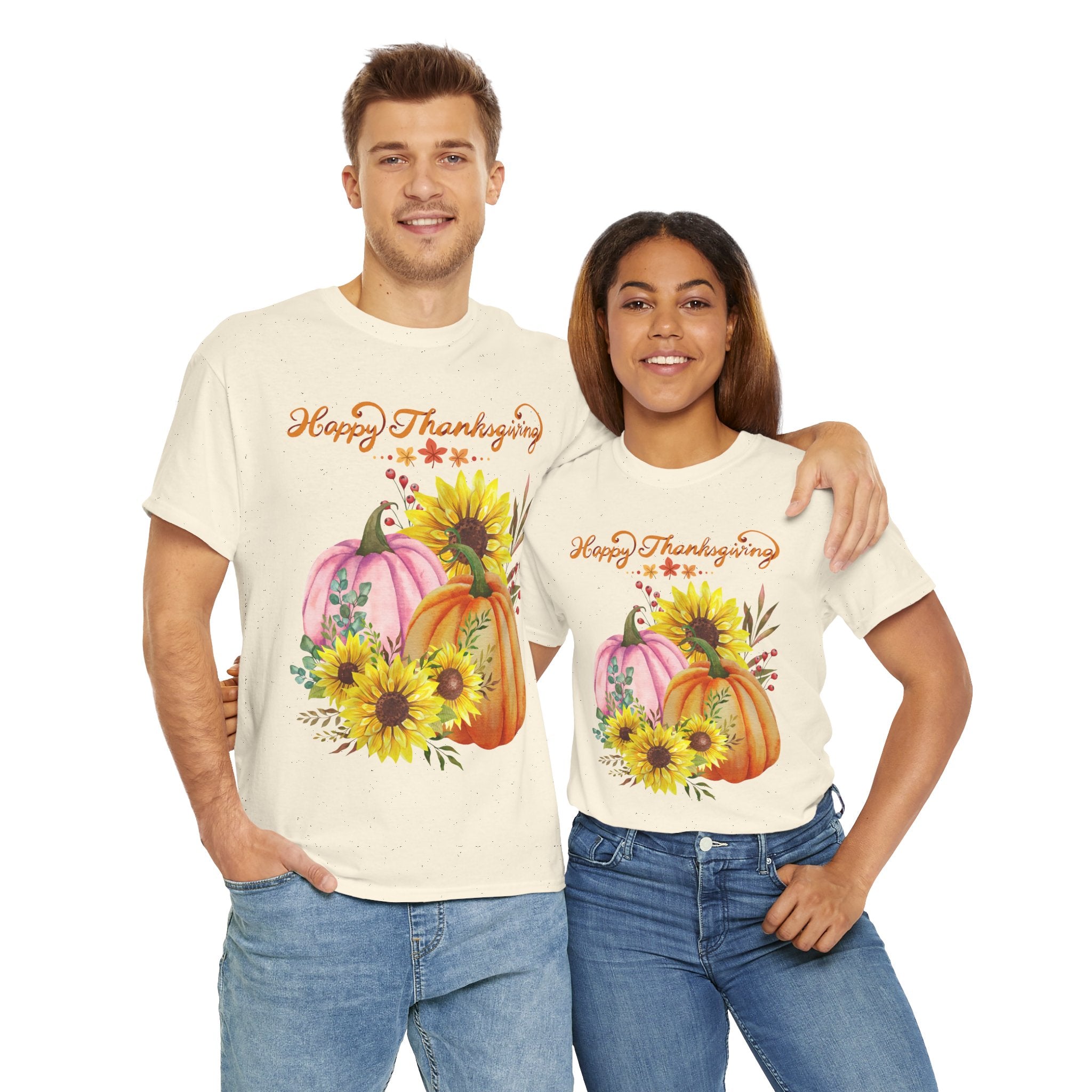 Thanksgiving T-shirts, Pumpkin Tee, Autumn Shirt, Unisex Fall Apparel, Holiday Gift, Cozy Outfit, Harvest Festival Clothing
