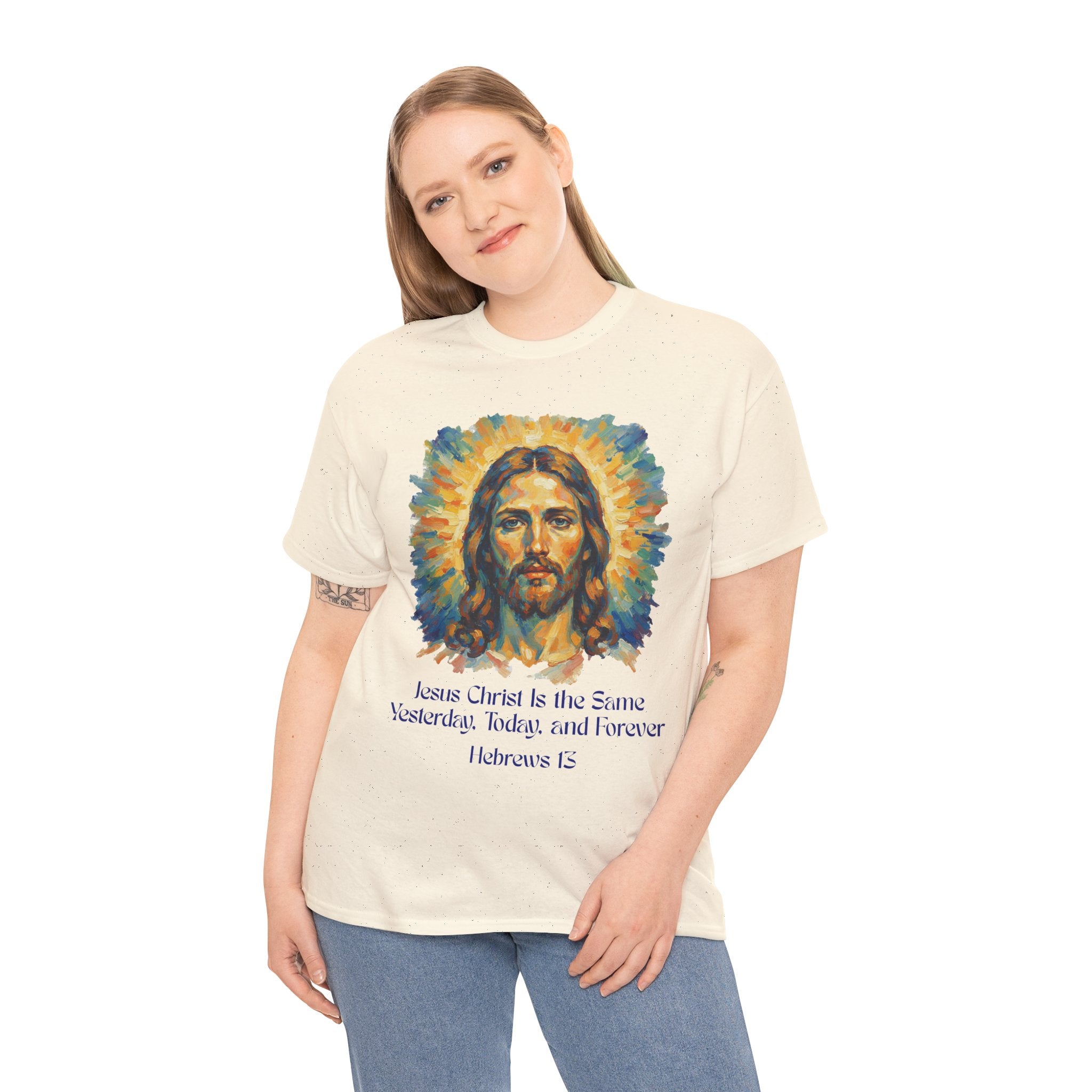 Jesus Portrait – Van Gogh Inspired Style Religious Inspirational Tee - Jesus Christ Design, Faith Shirt, Christian Clothing, Birthday Gift, Everyday Wear