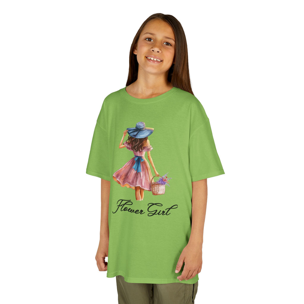Flower Girl Kids Tee, Cute Kids T-Shirt, Spring Fashion, Outdoor Playwear, Children's Gift, Floral Design