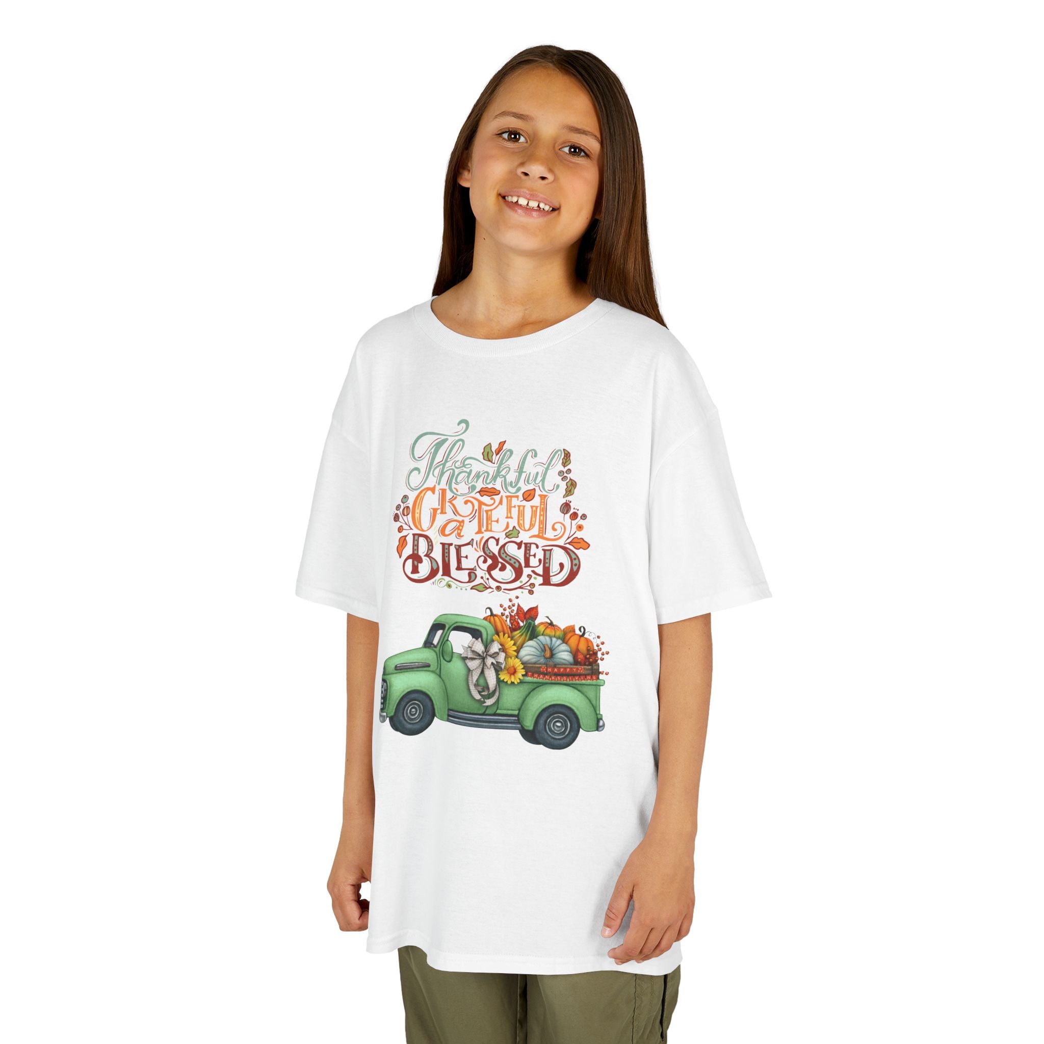 Blessed Fall Kids Tee, Adorable Autumn Shirt, Cute Harvest T-Shirt, Thanksgiving Gift for Kids, Comfy Cotton Youth Apparel