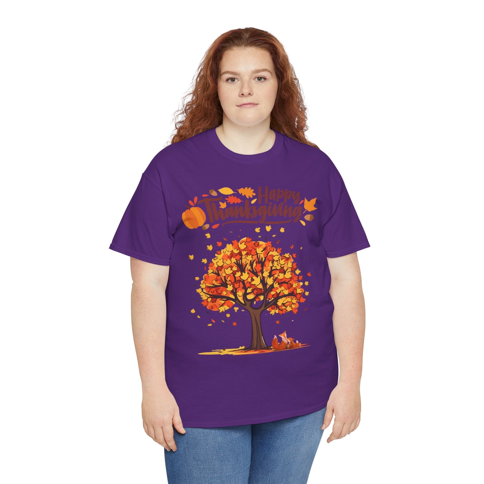 Thanksgiving Tree Tee, Autumn Shirt, Fall Apparel, Family Gathering Top, Seasonal Wear, Thanksgiving Gift