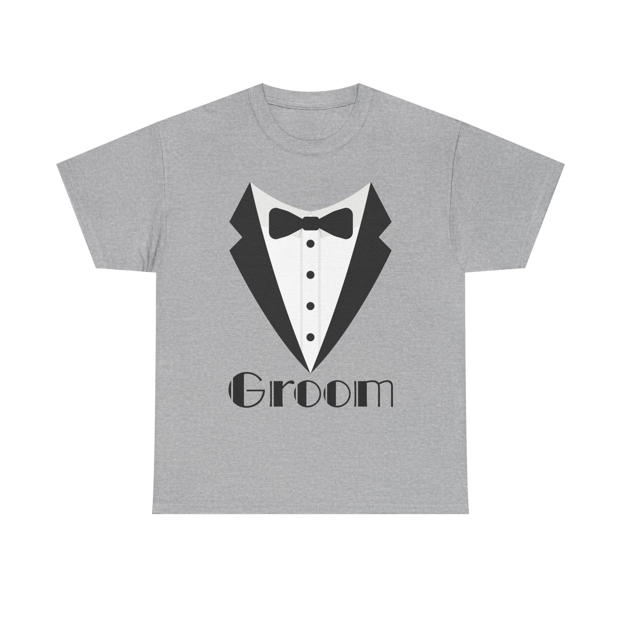 Groom T-Shirt, Unisex Heavy Cotton Tee for Weddings, Bachelor Parties, Groomsmen Gifts, Casual Wear, Bridal Showers