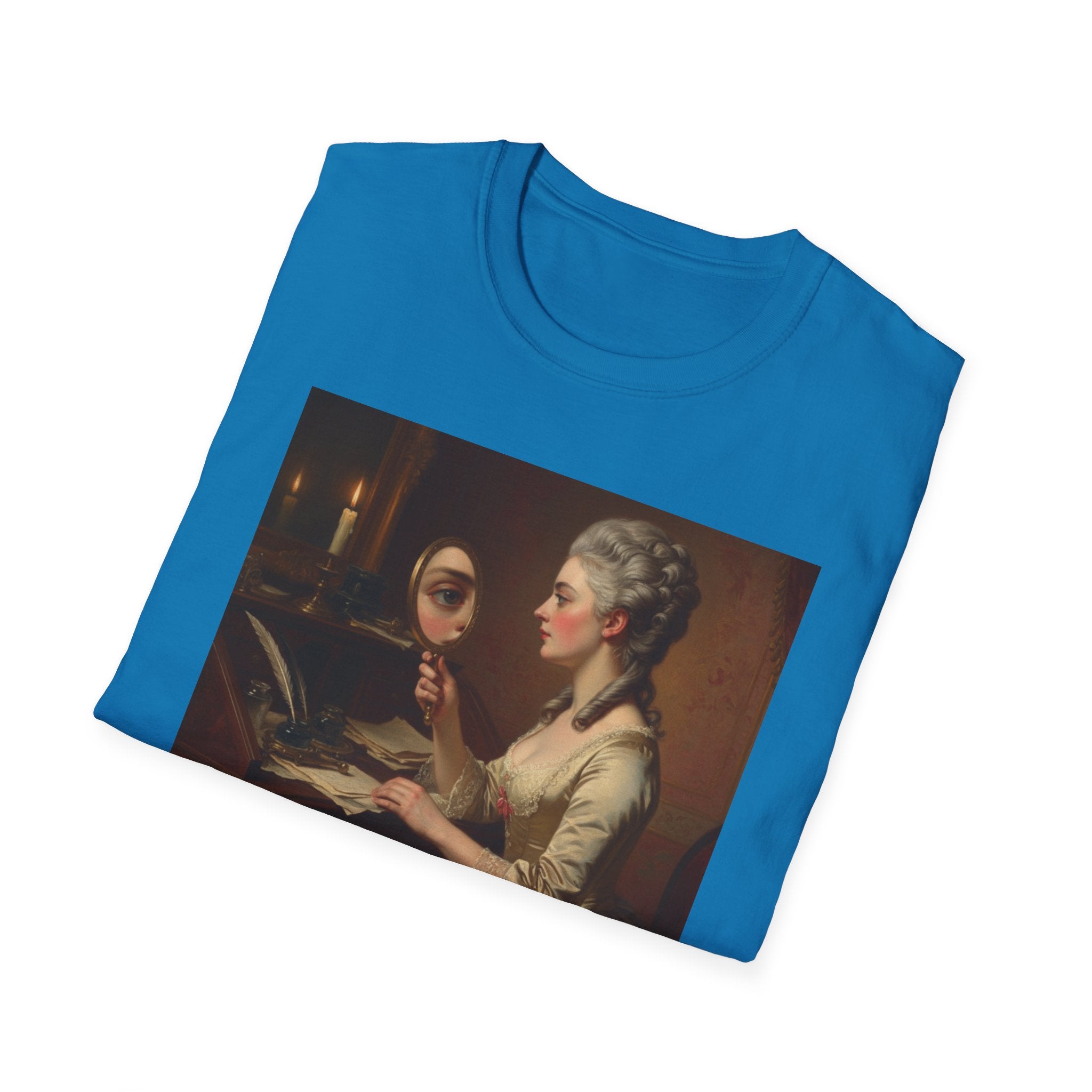 Artistic Vintage T-Shirt with 'A Gaze, Endless Stories' Design, Perfect for Art Lovers, Gifts, Casual Wear, Museum Visits, Art Class