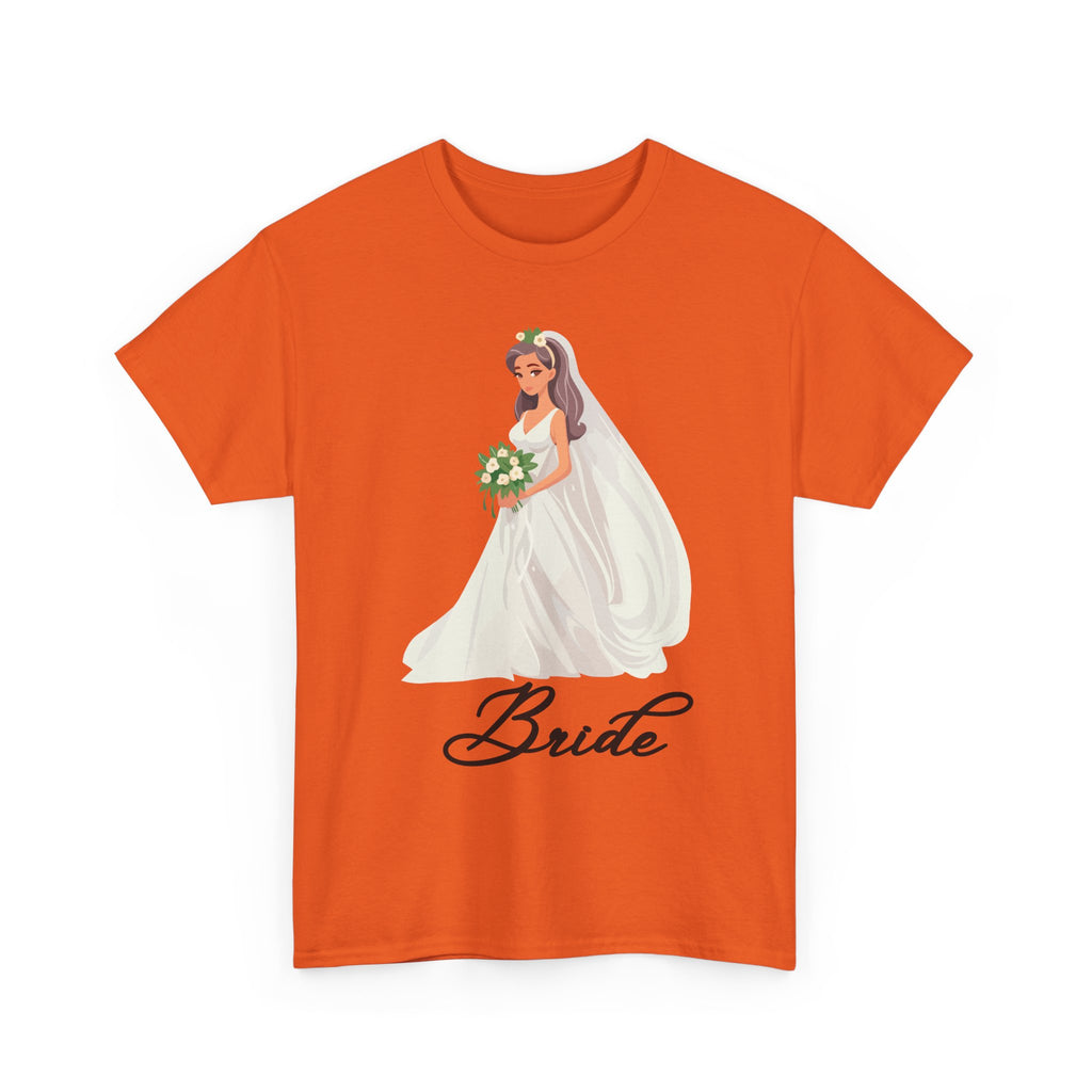 Bride Sketch Unisex Heavy Cotton Tee - Perfect for Weddings, Bridal Showers, Bachelorette Parties, Engagements, and Gifts