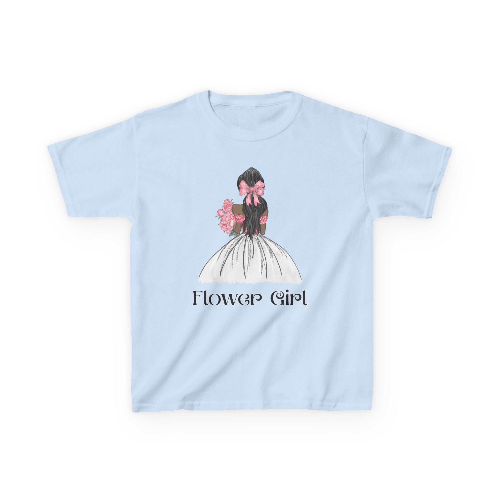 Flower Girl Kids Tee, Cute Floral T-Shirt for Flower Girls, Wedding Apparel, Toddler Gift, Birthday Outfit, Spring Fling Top