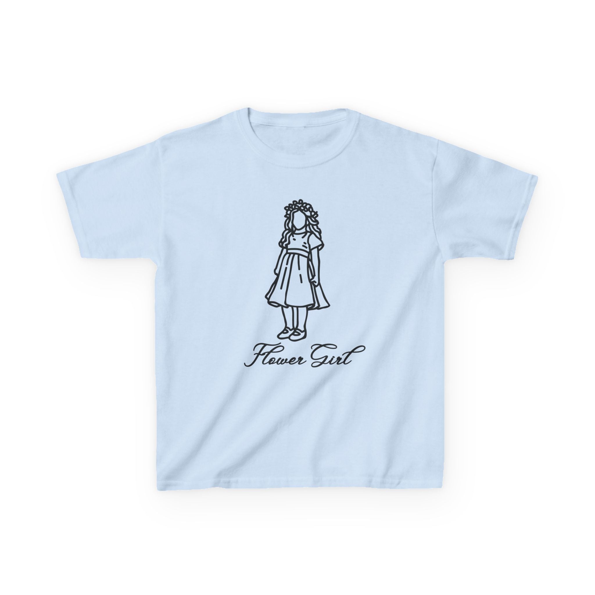Kids Flower Girl Tee, Cute Flower Girl Shirt, Toddler Wedding Outfit, Summer Casual Kids Tee, Gifts for Flower Girls