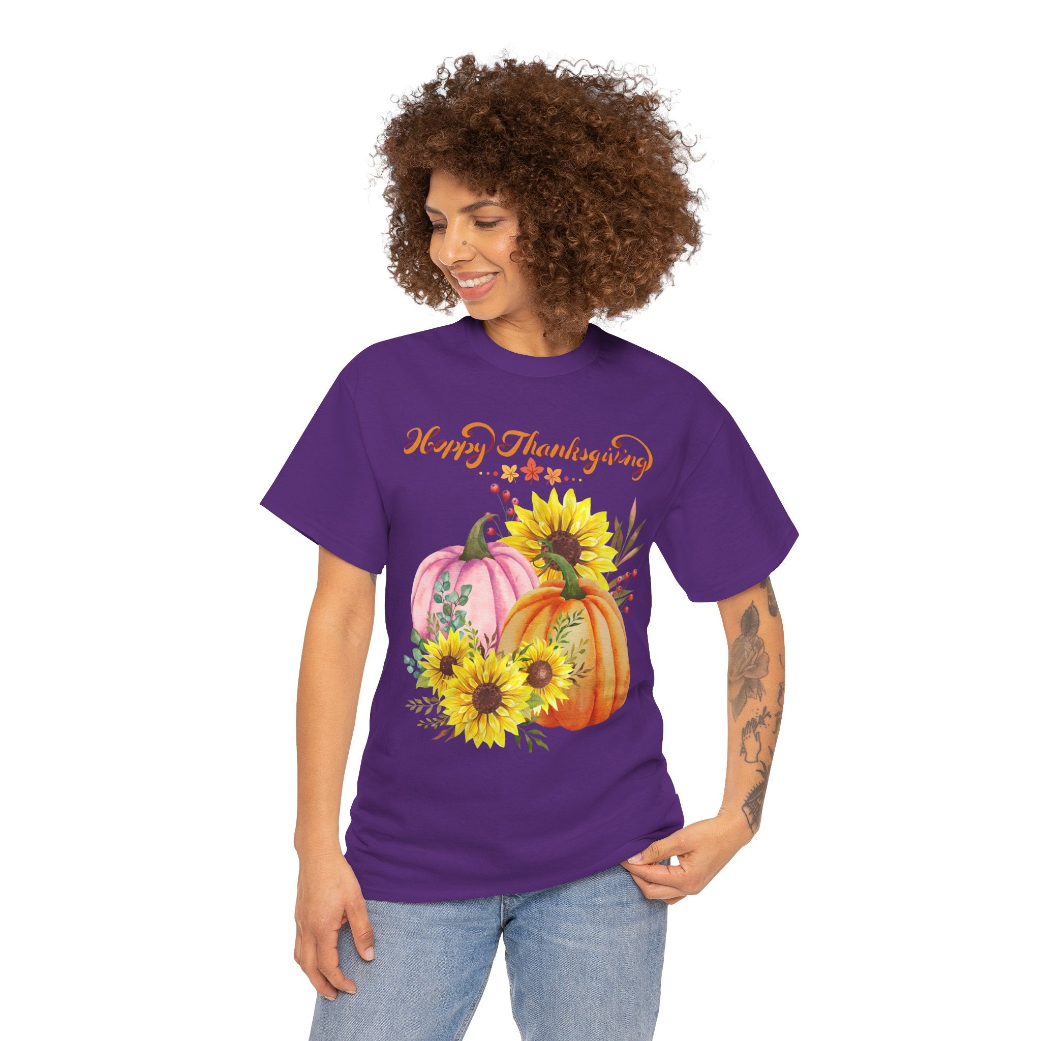 Thanksgiving T-shirts, Pumpkin Tee, Autumn Shirt, Unisex Fall Apparel, Holiday Gift, Cozy Outfit, Harvest Festival Clothing