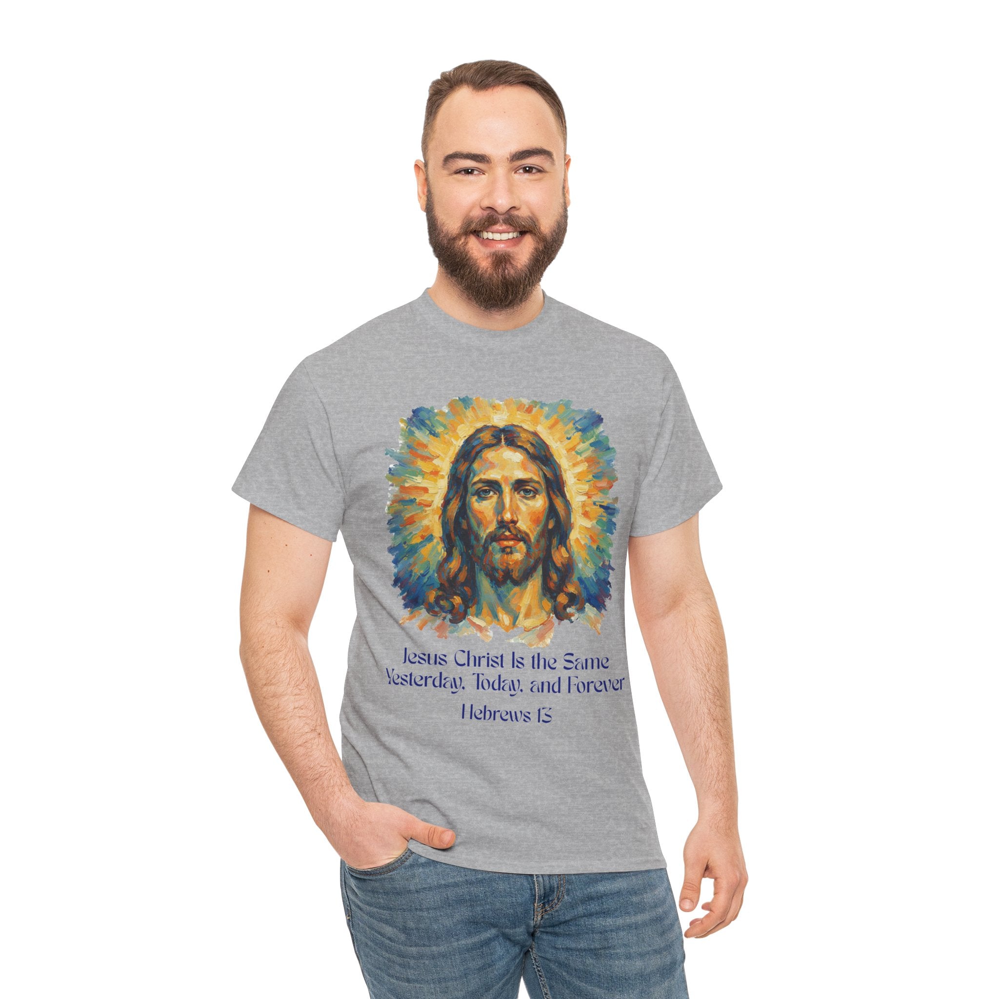 Jesus Portrait – Van Gogh Inspired Style Religious Inspirational Tee - Jesus Christ Design, Faith Shirt, Christian Clothing, Birthday Gift, Everyday Wear