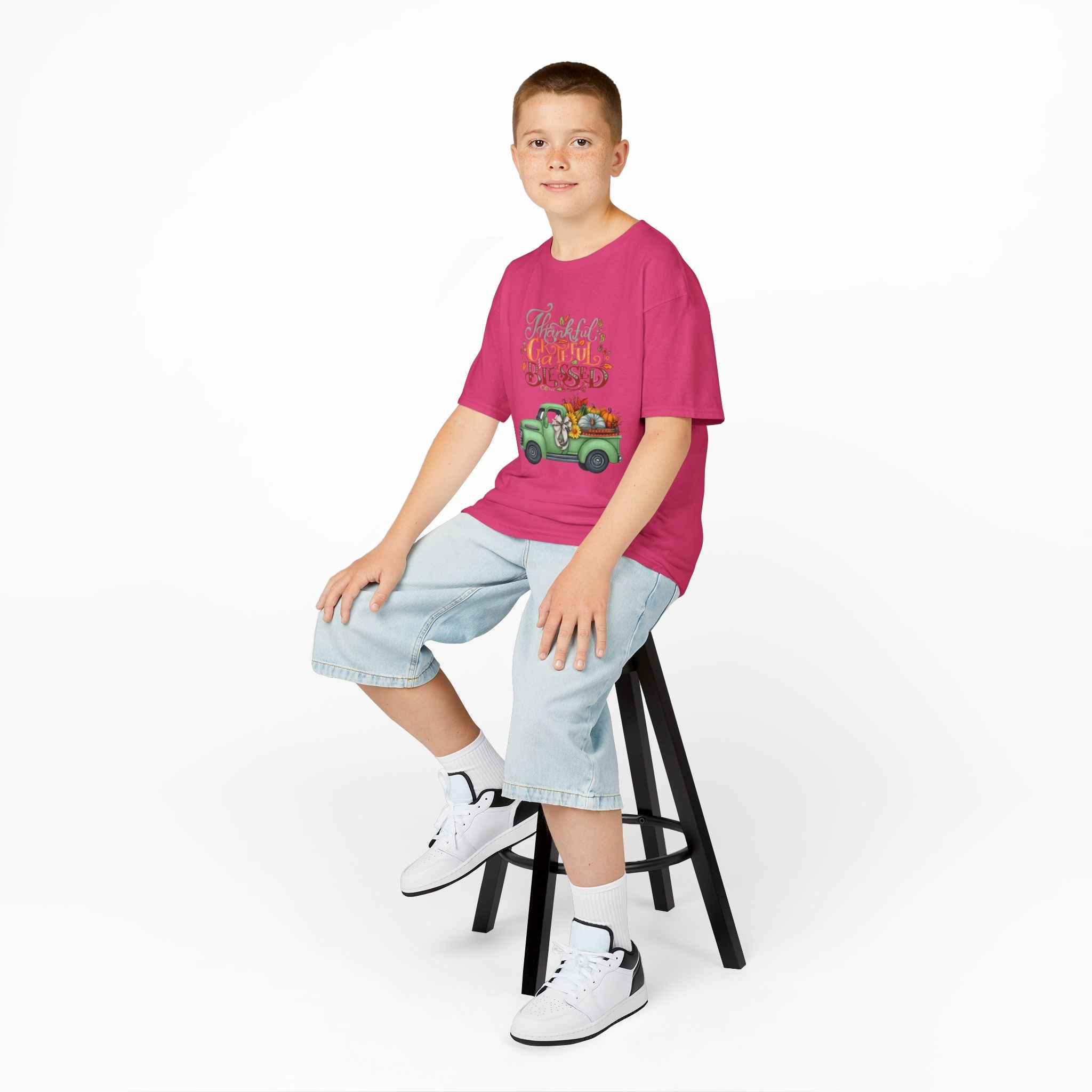 Blessed Fall Kids Tee, Adorable Autumn Shirt, Cute Harvest T-Shirt, Thanksgiving Gift for Kids, Comfy Cotton Youth Apparel