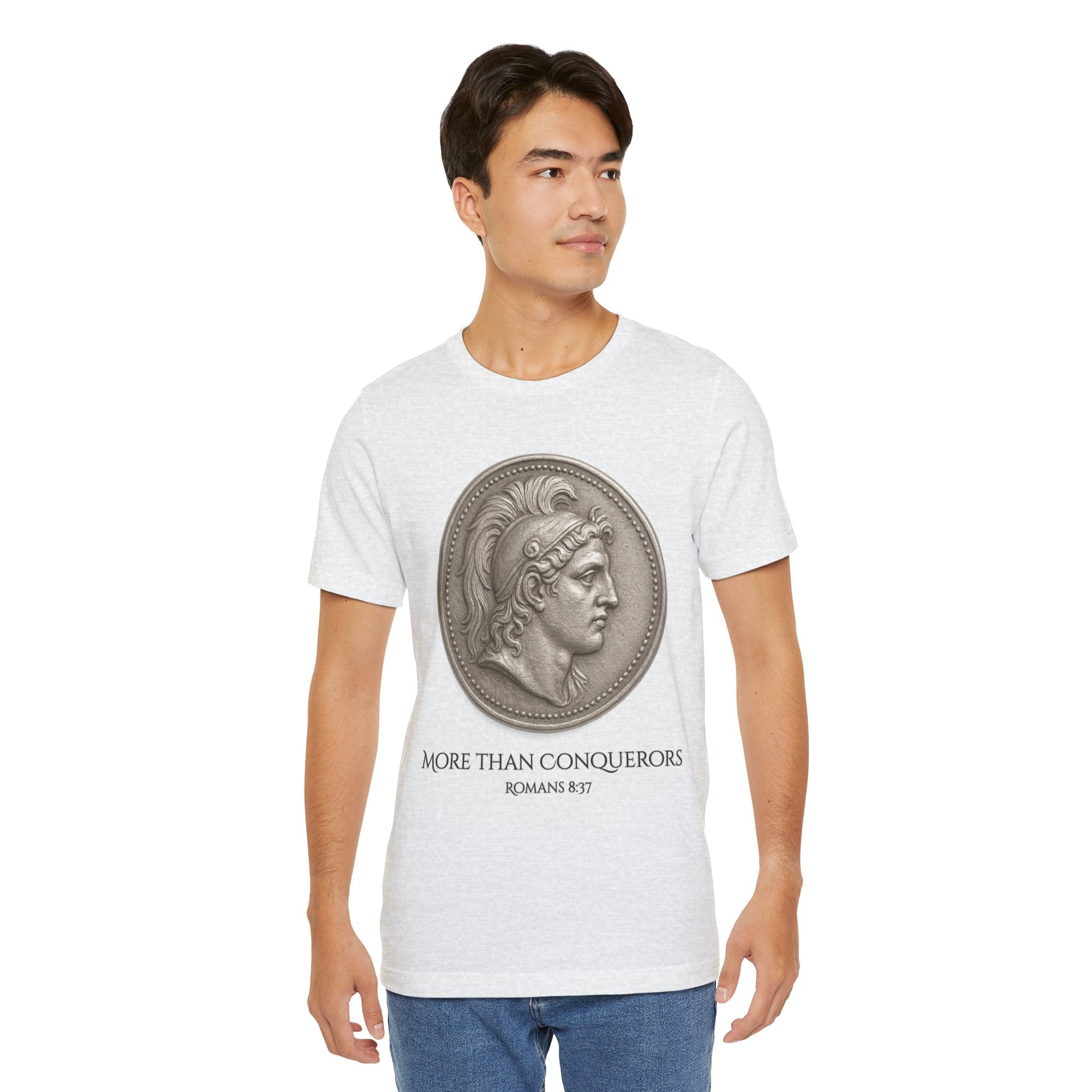 More Than Conquerors Unisex Short Sleeve Tee - Inspirational Christian Apparel, Motivational Shirt, Faith-Based Gift, Scripture Tee, [...]